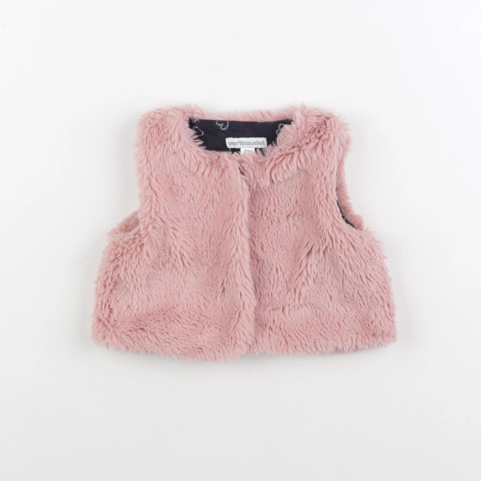 Vertbaudet - gilet rose - 6 mois