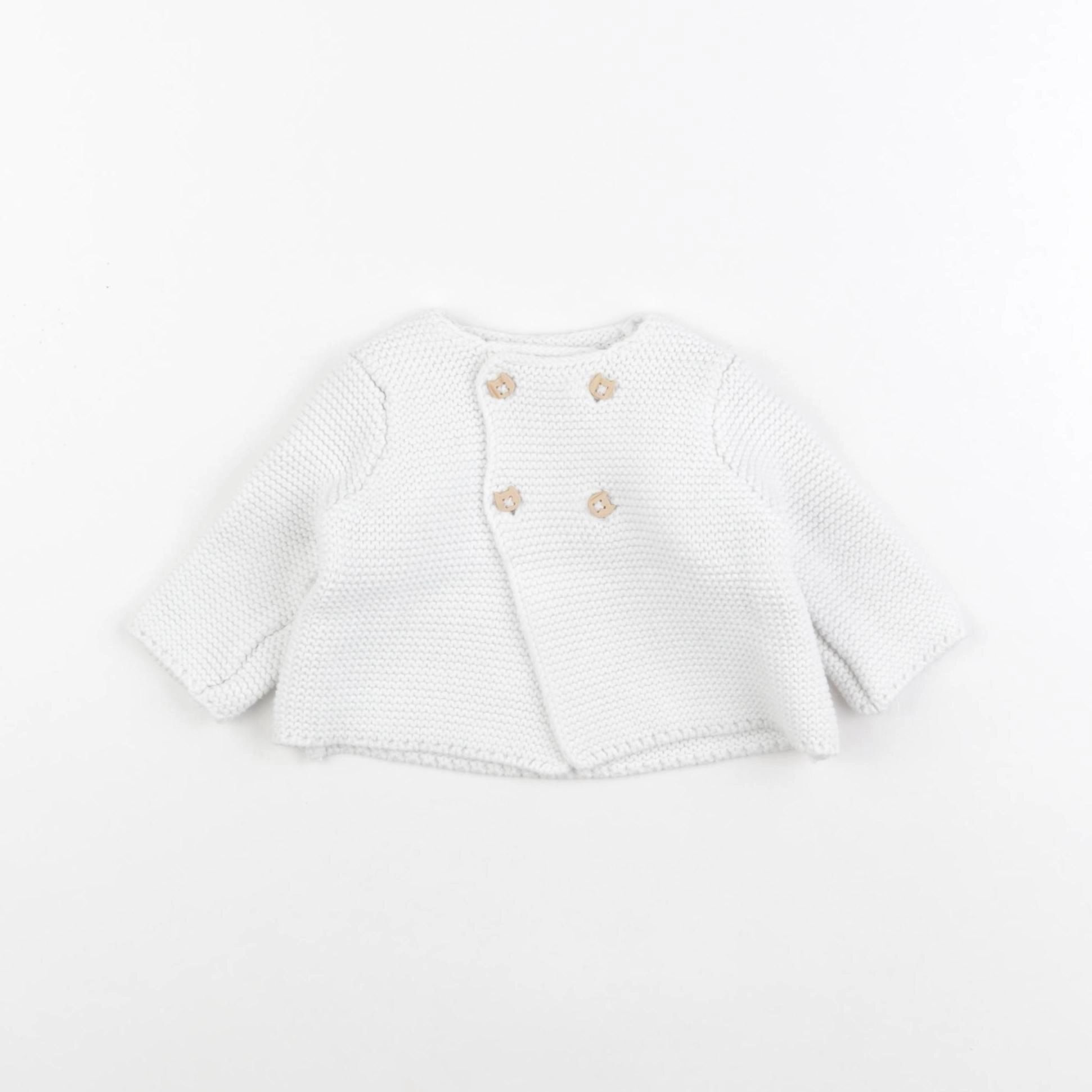 Tape à l'oeil - gilet blanc - 3 mois