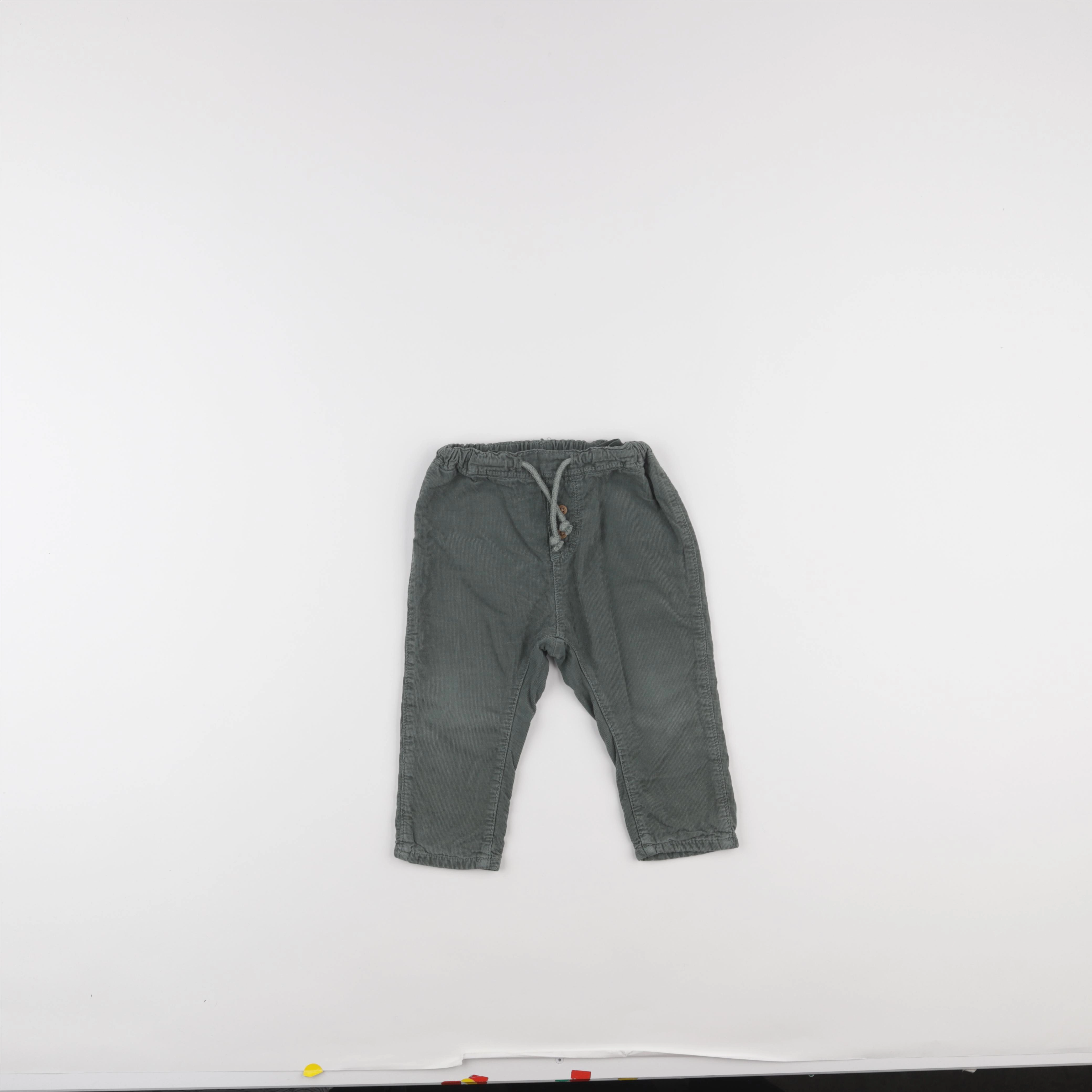 H&M - pantalon vert - 9/12 mois