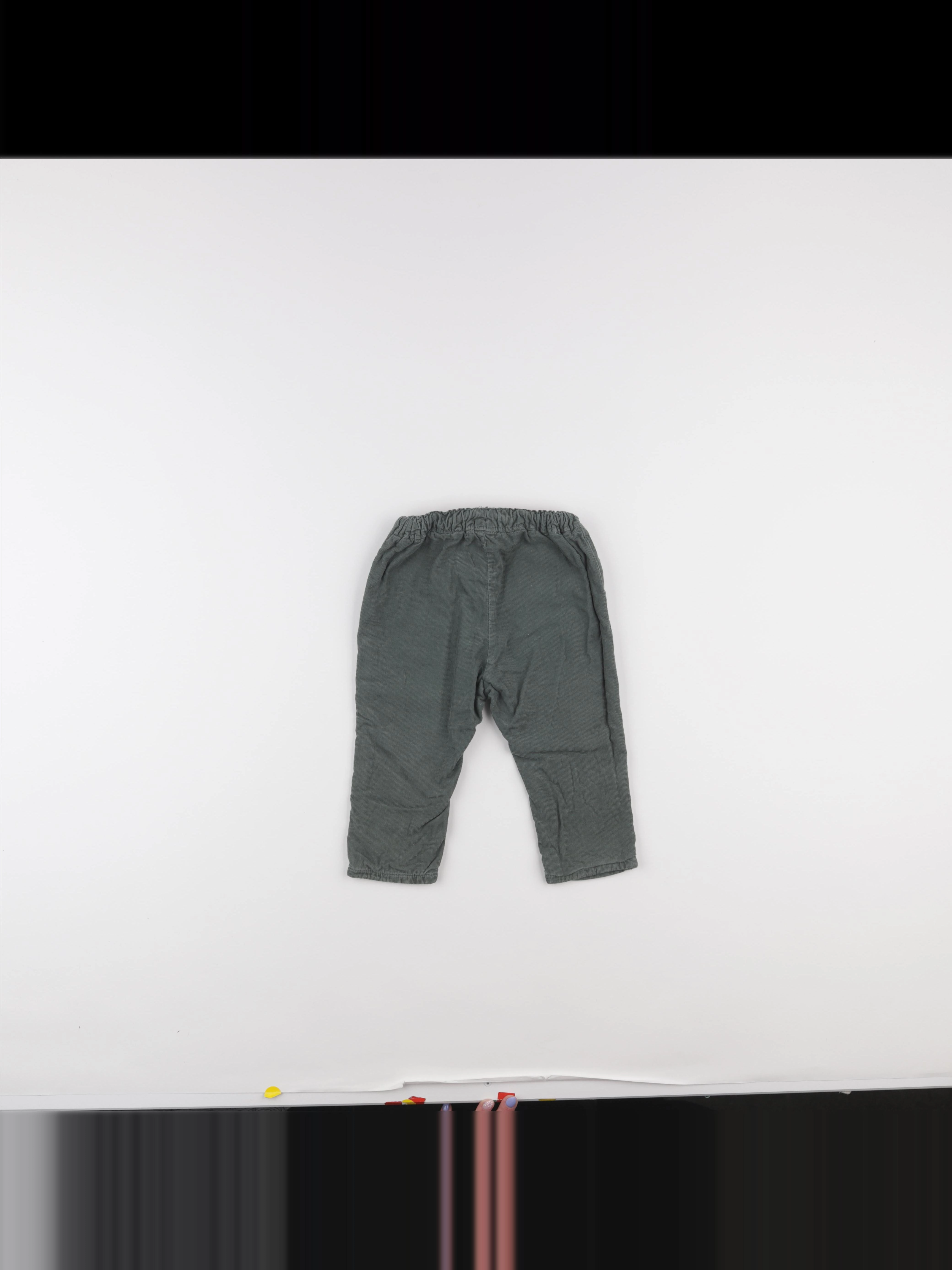 H&M - pantalon vert - 9/12 mois