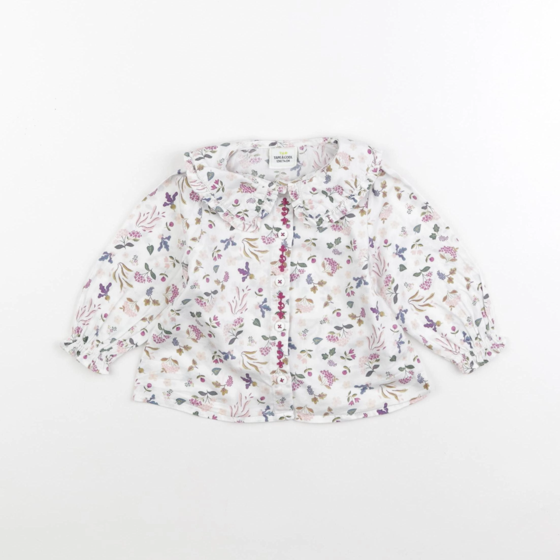 Tape à l'oeil - blouse blanc - 12 mois