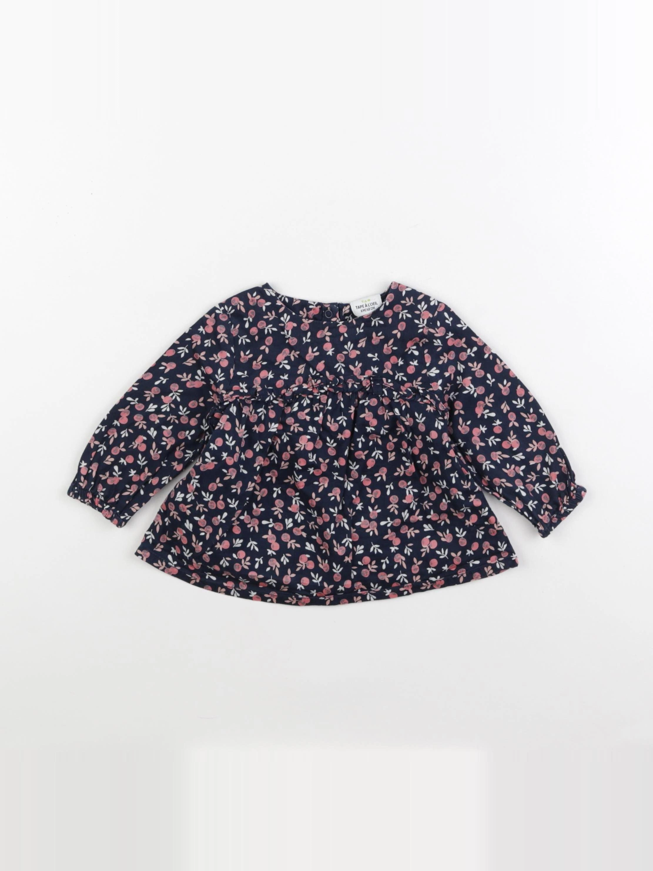 Tape à l'oeil - blouse bleu - 6 mois