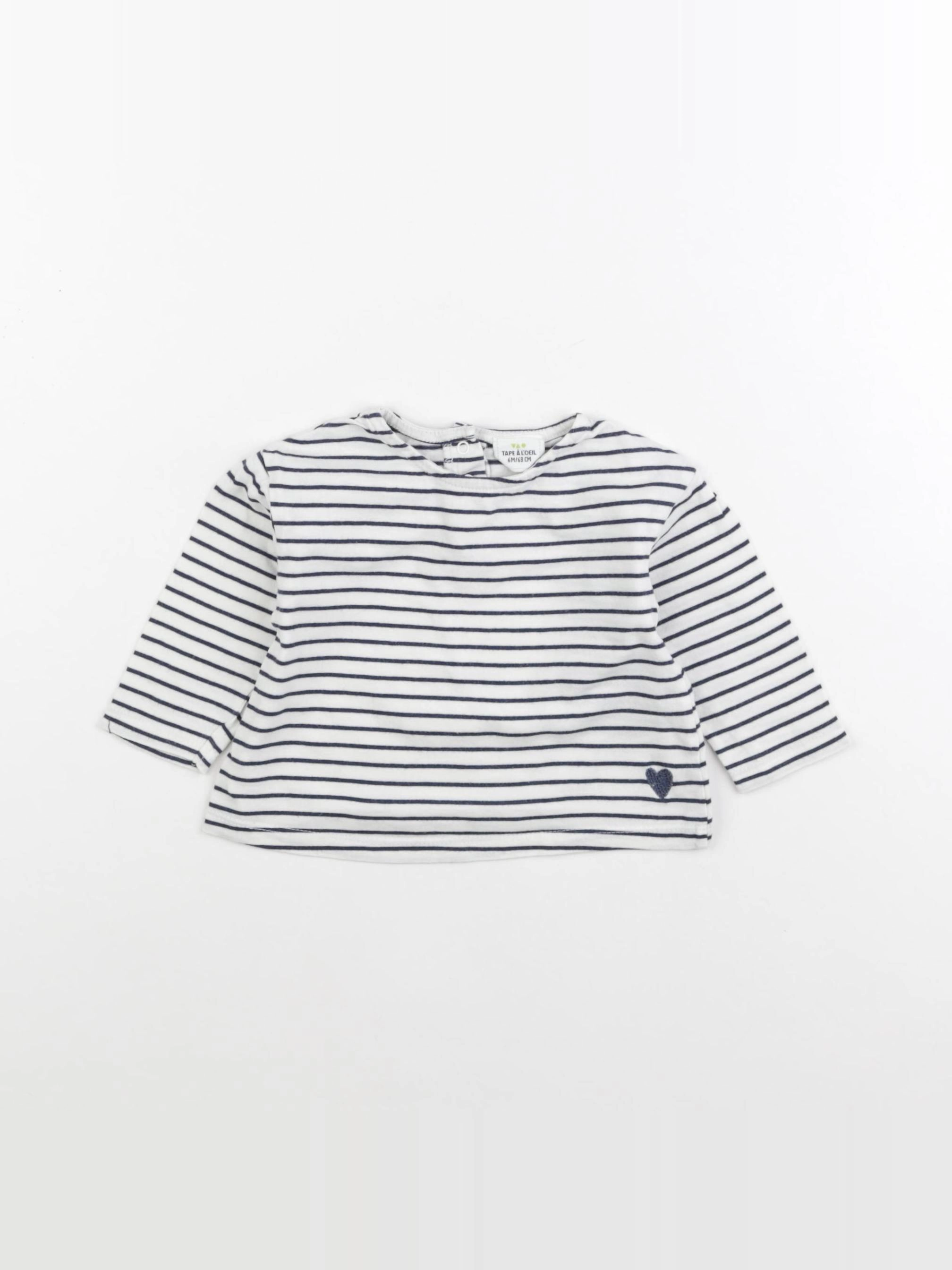 Tape à l'oeil - tee-shirt bleu - 6 mois