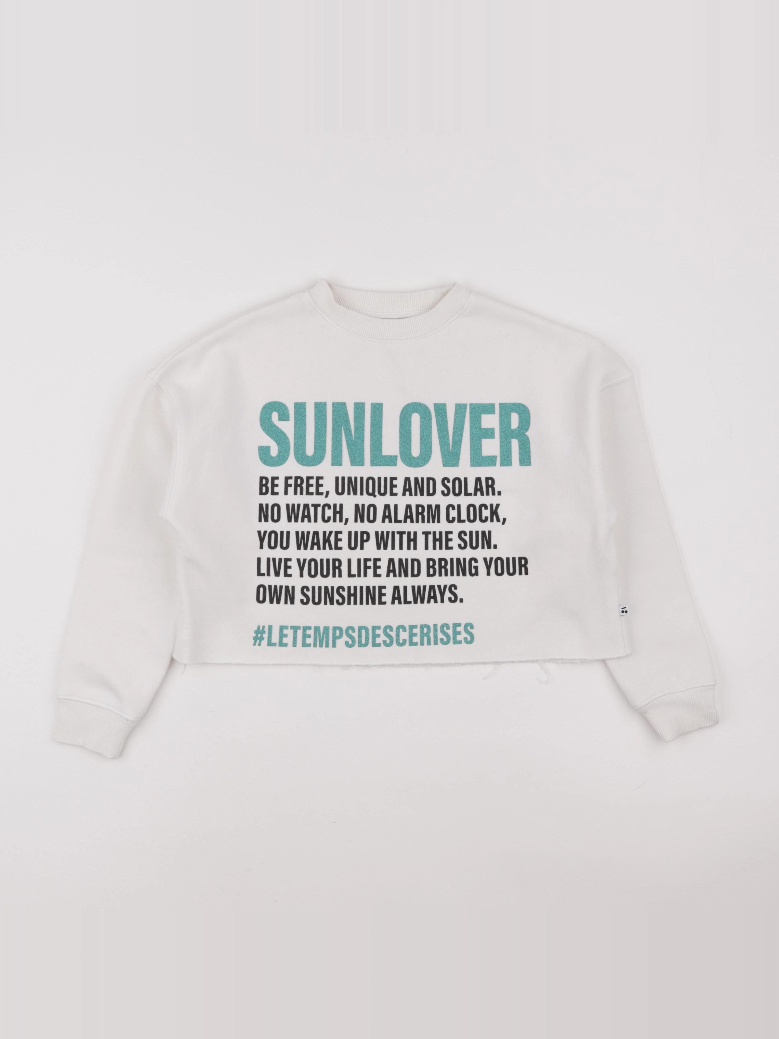 Le temps des cerises  - sweat blanc - 8 ans