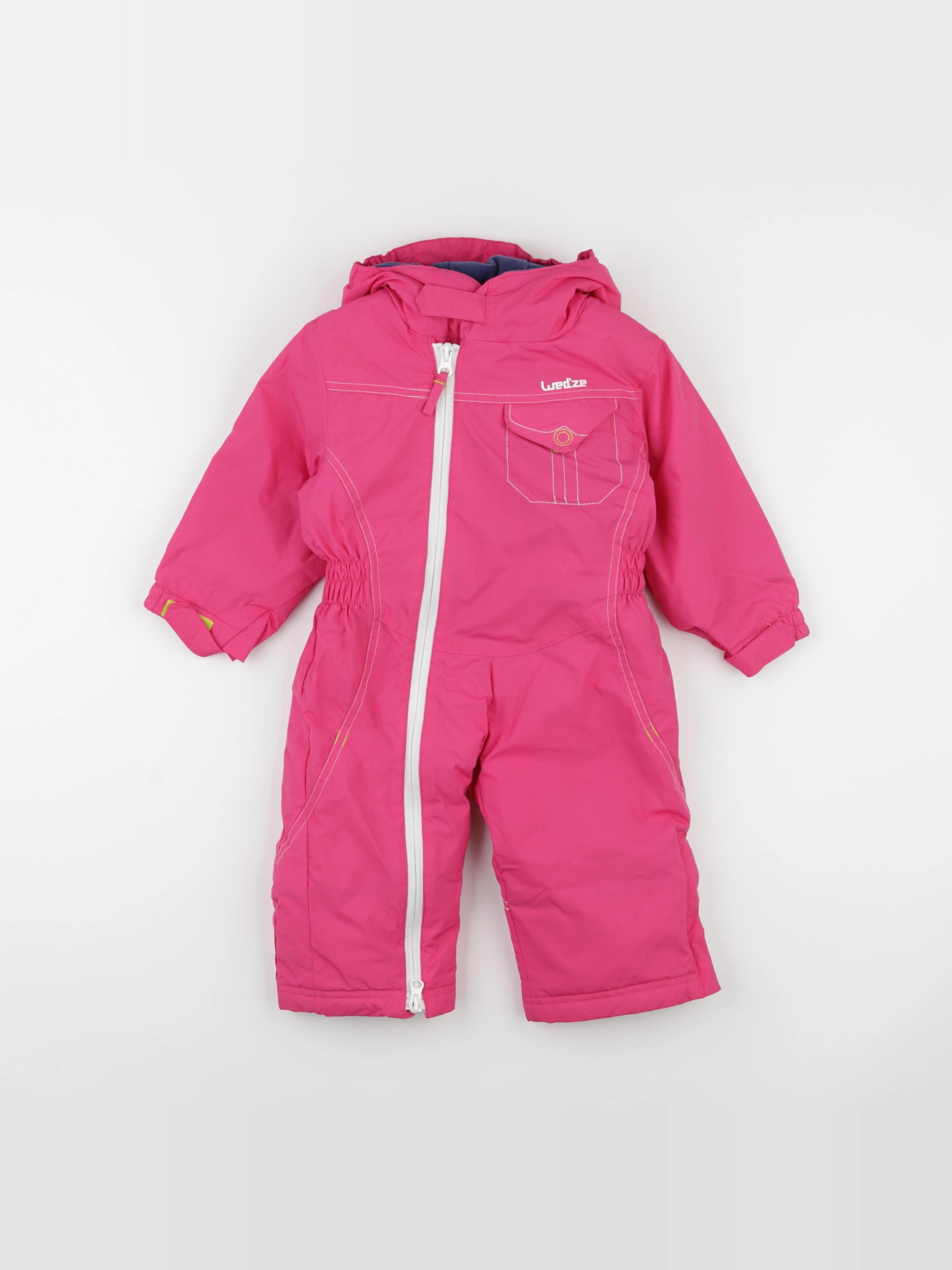 Decathlon ski - combinaison de ski rose - 12 mois