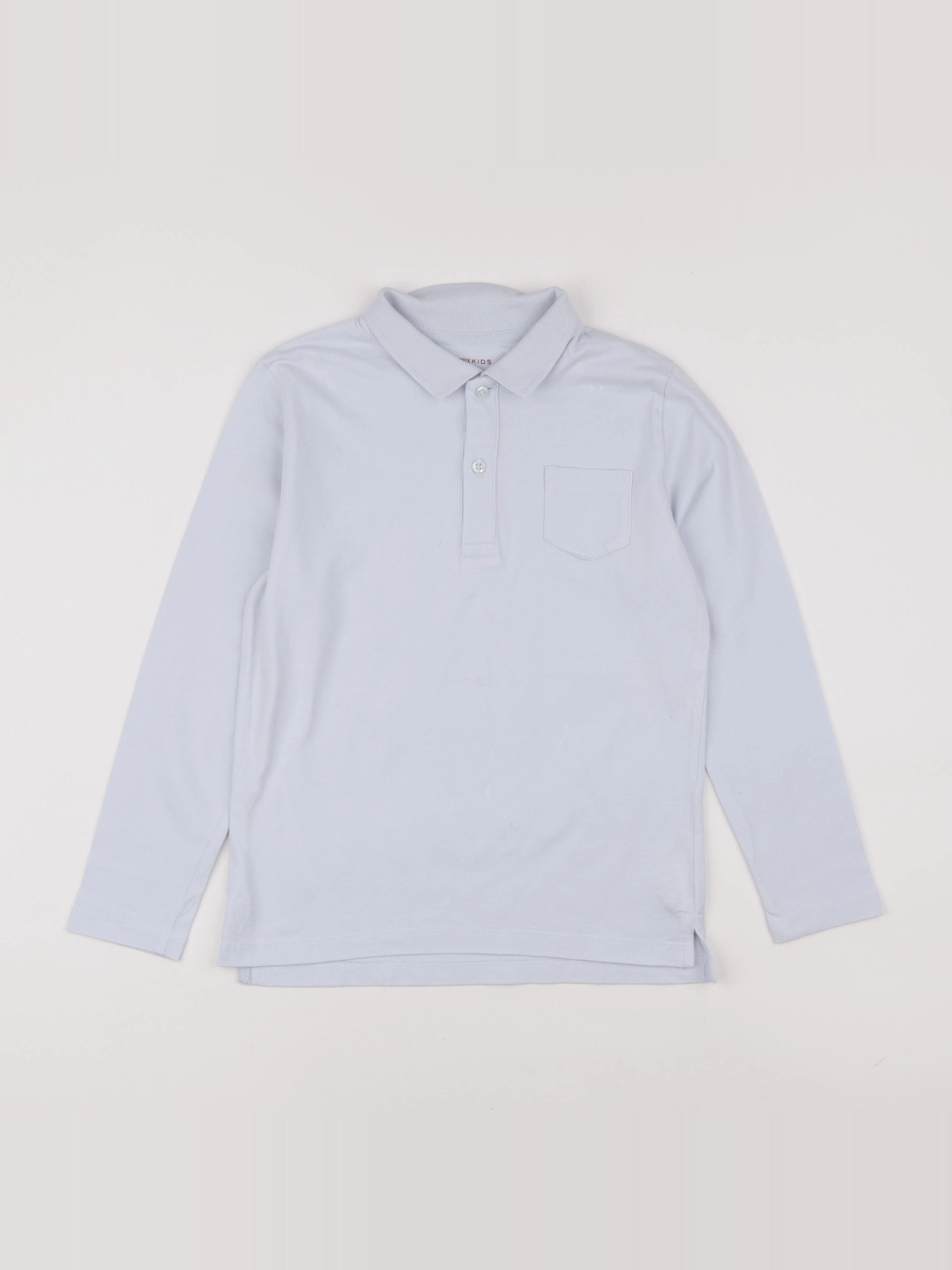 Monoprix - polo bleu - 8 ans