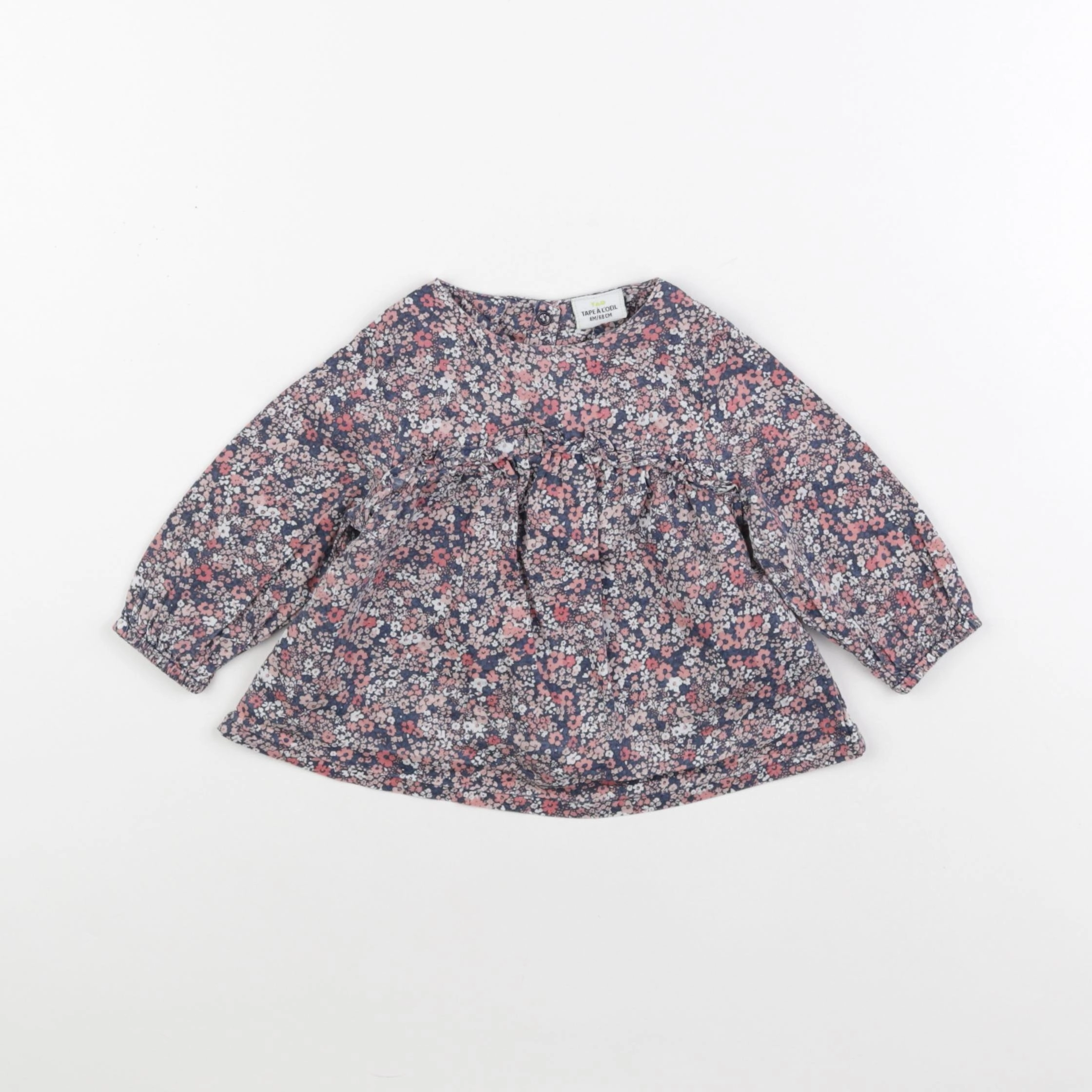 Tape à l'oeil - blouse bleu - 6 mois