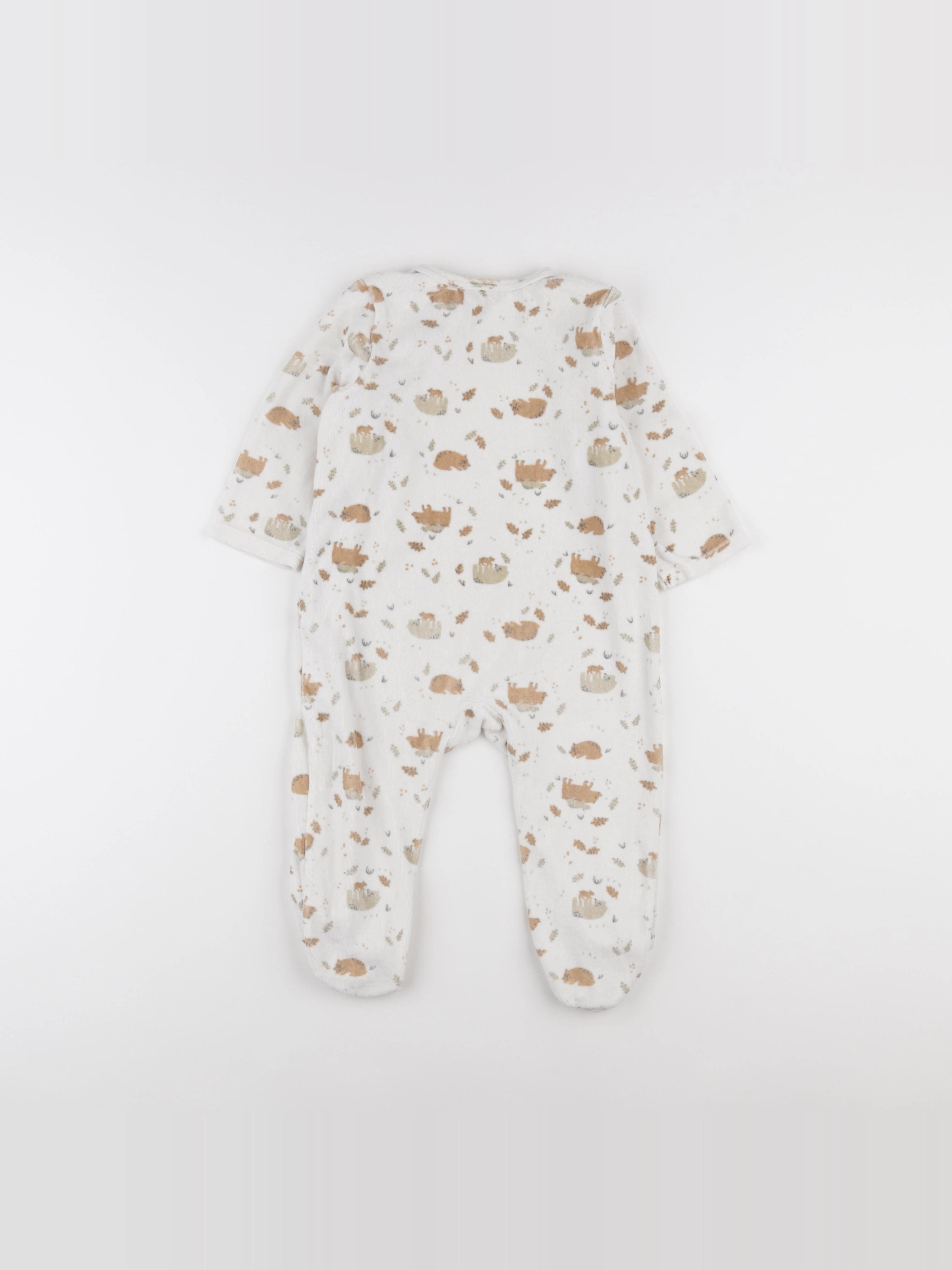 Tape à l'oeil - pyjama velours beige - 24 mois