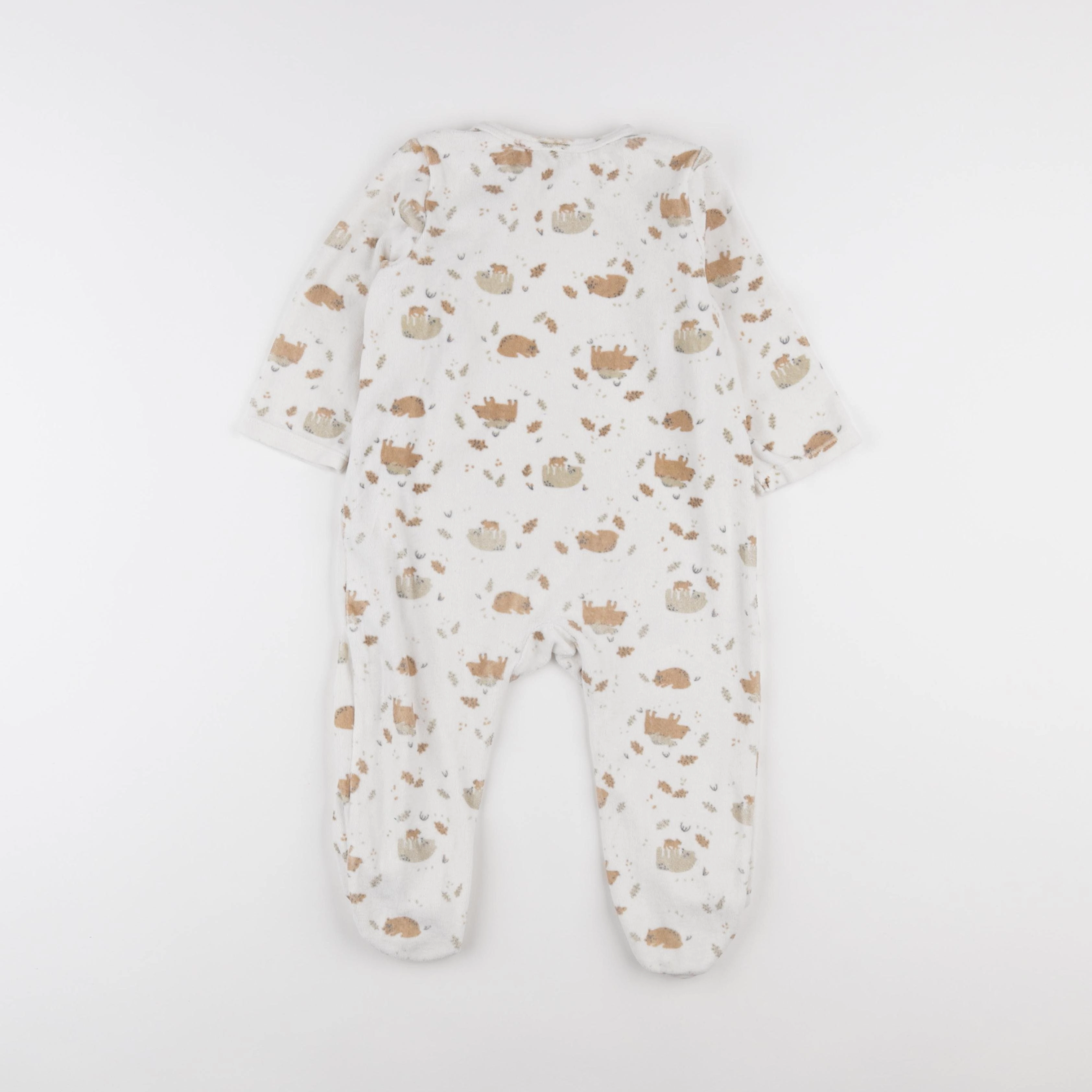 Tape à l'oeil - pyjama velours beige - 24 mois