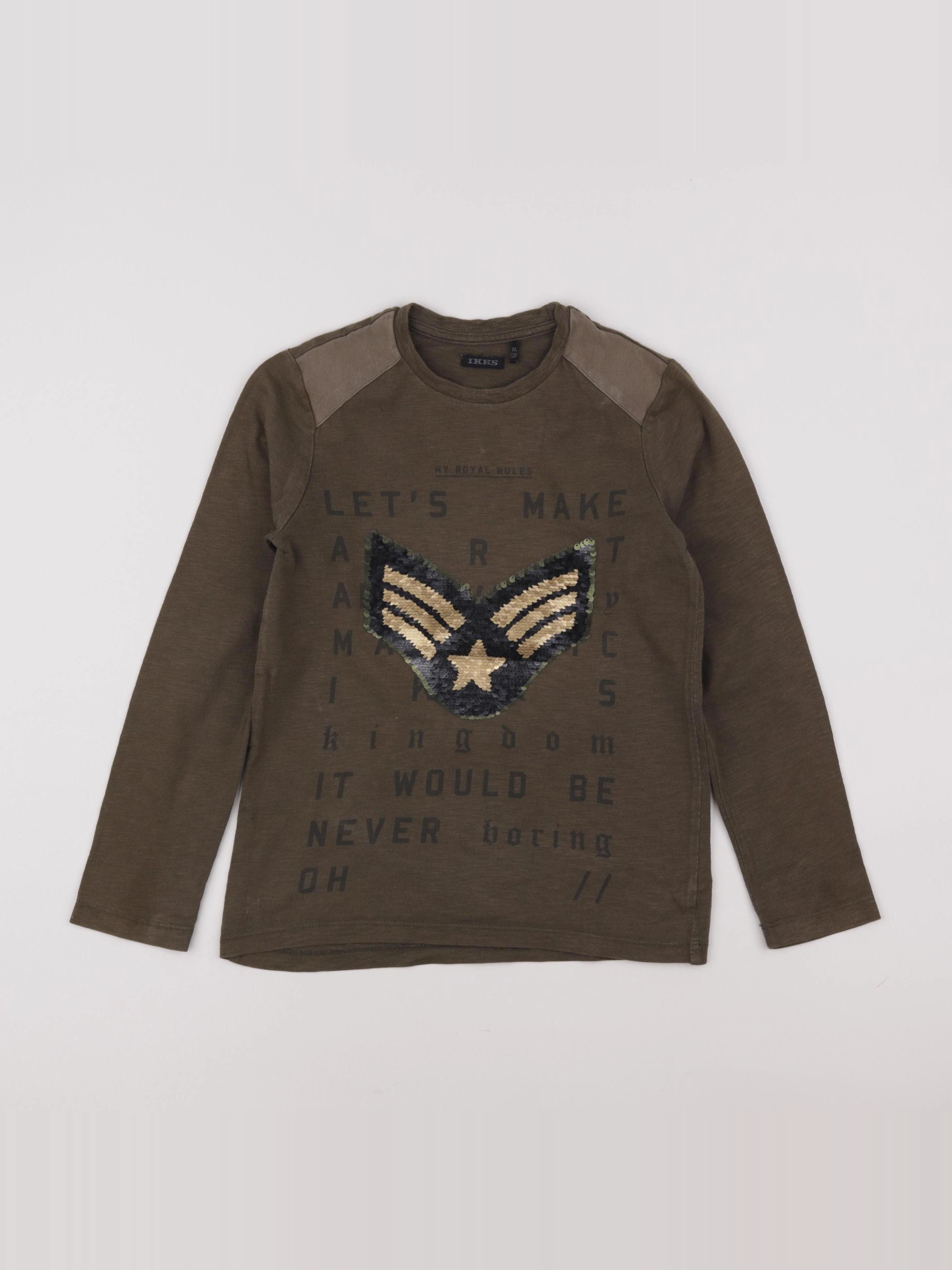 IKKS - tee-shirt vert - 8 ans