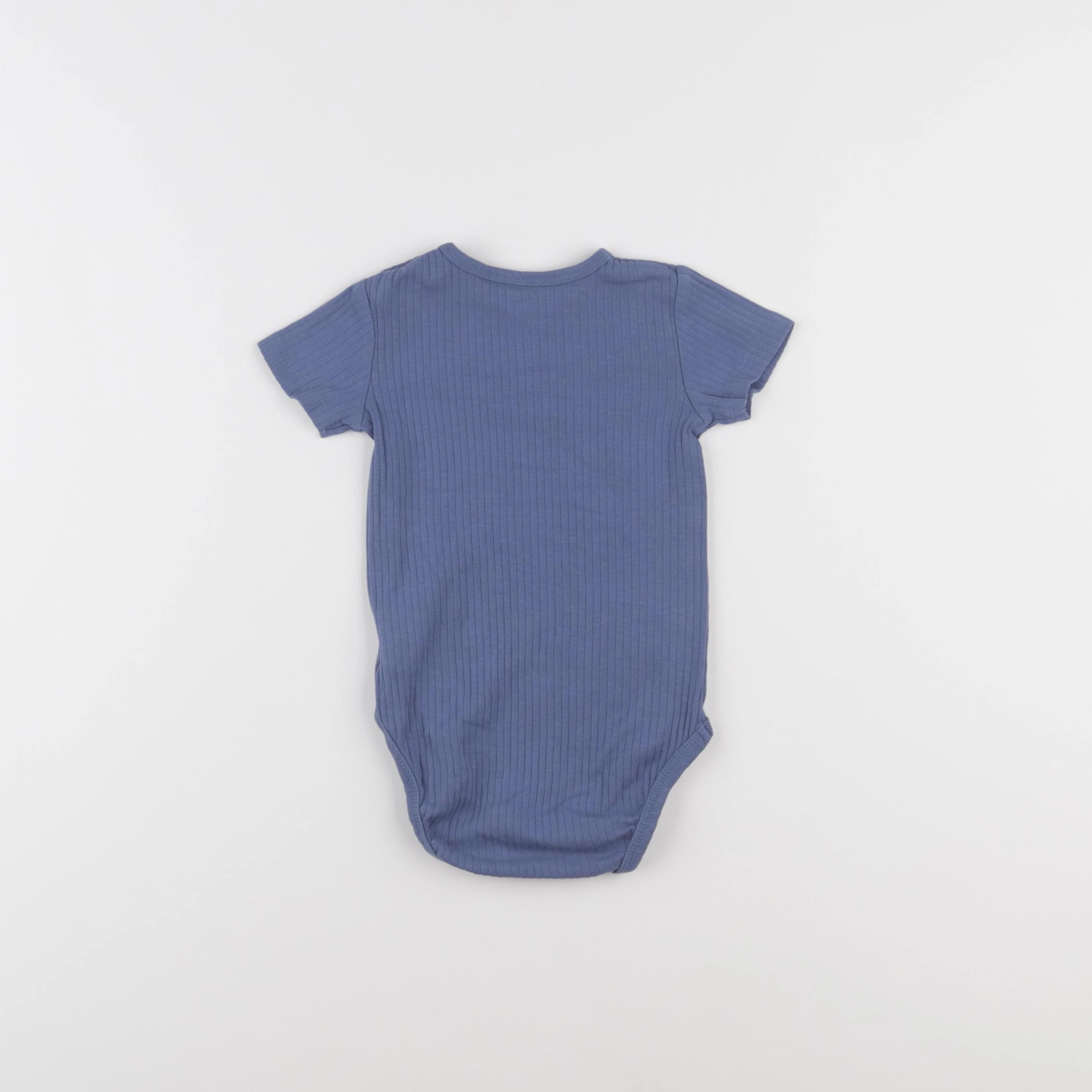 H&M - body bleu - 9/12 mois