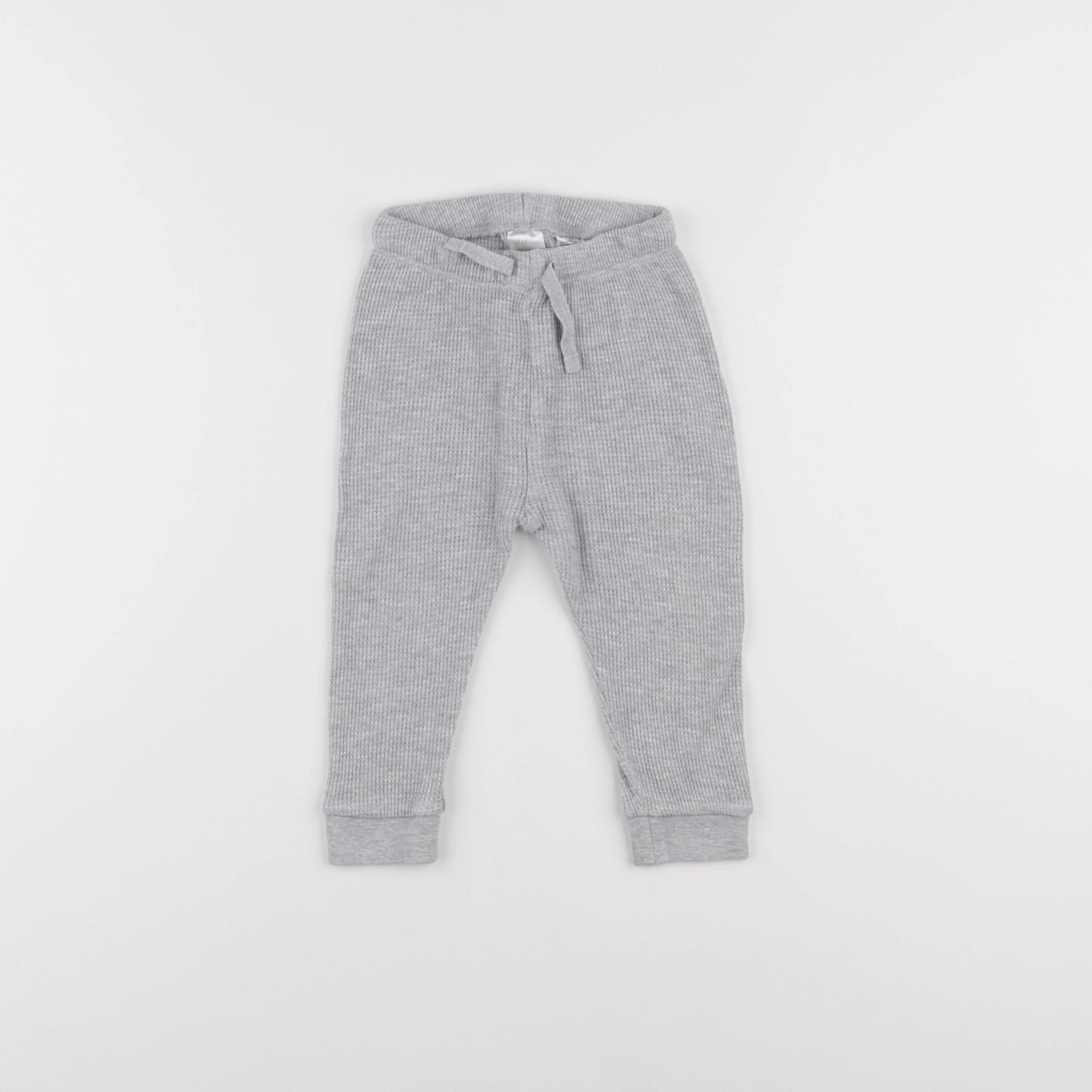 H&M - pantalon gris - 9/12 mois