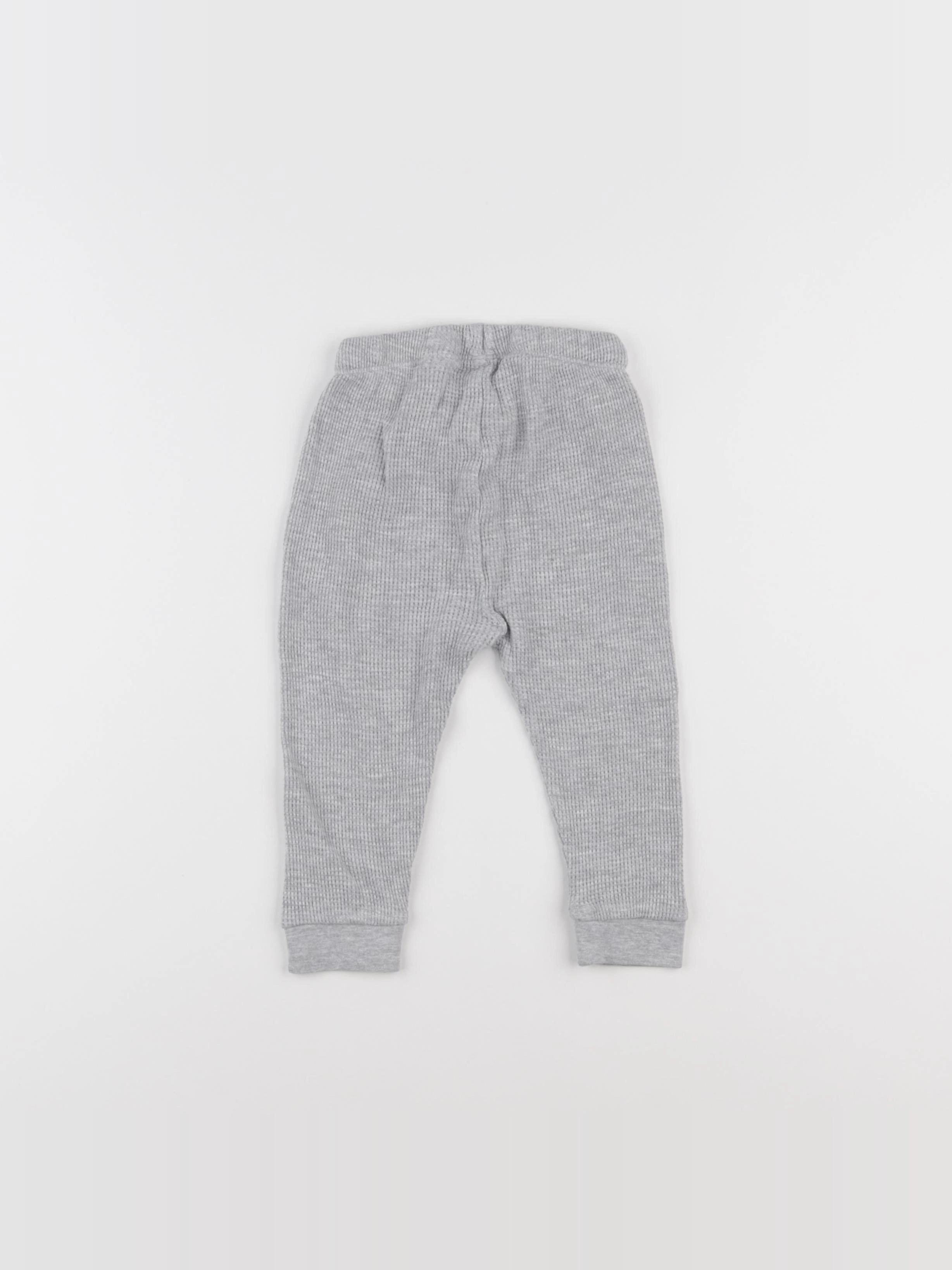 H&M - pantalon gris - 9/12 mois