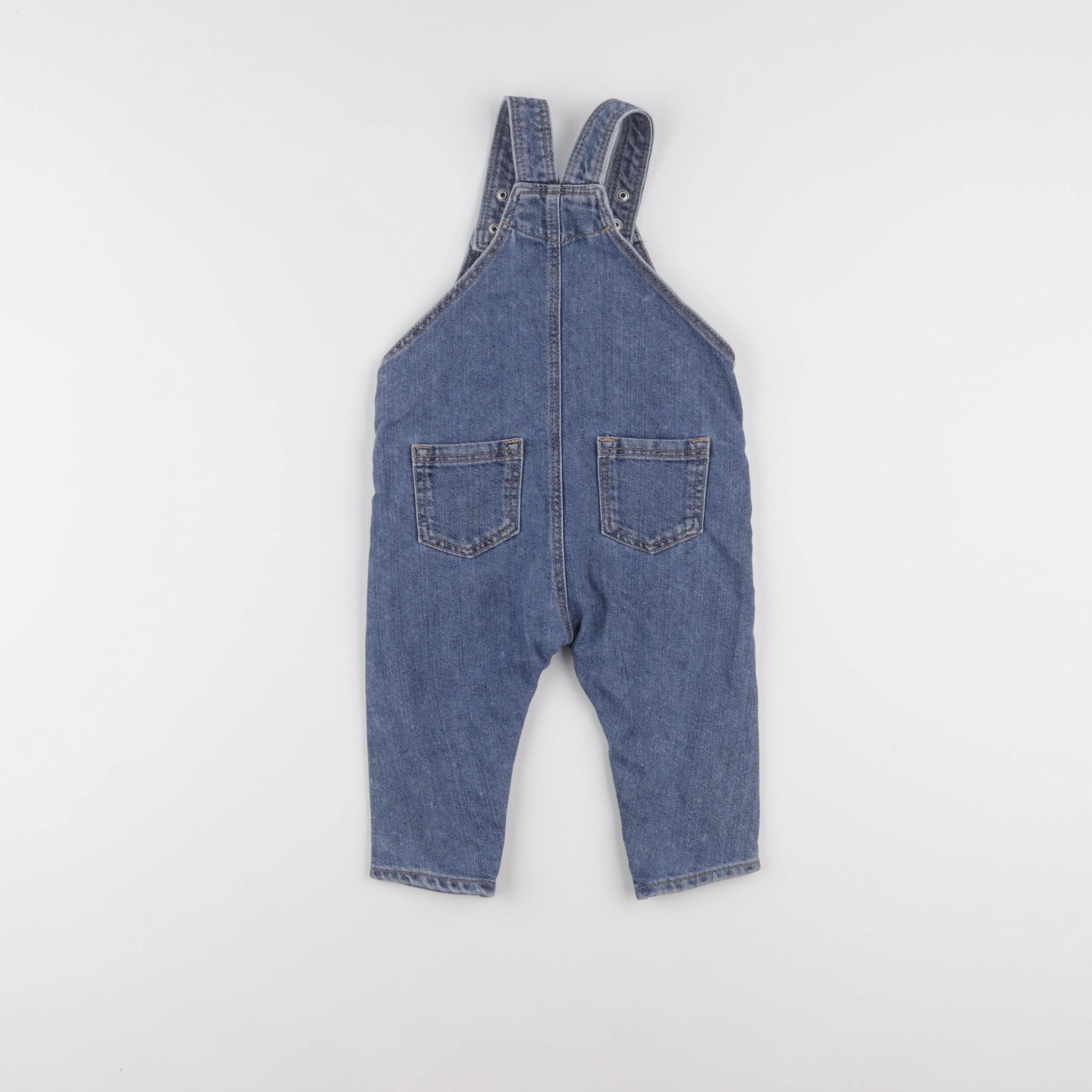 H&M - salopette bleu - 9/12 mois