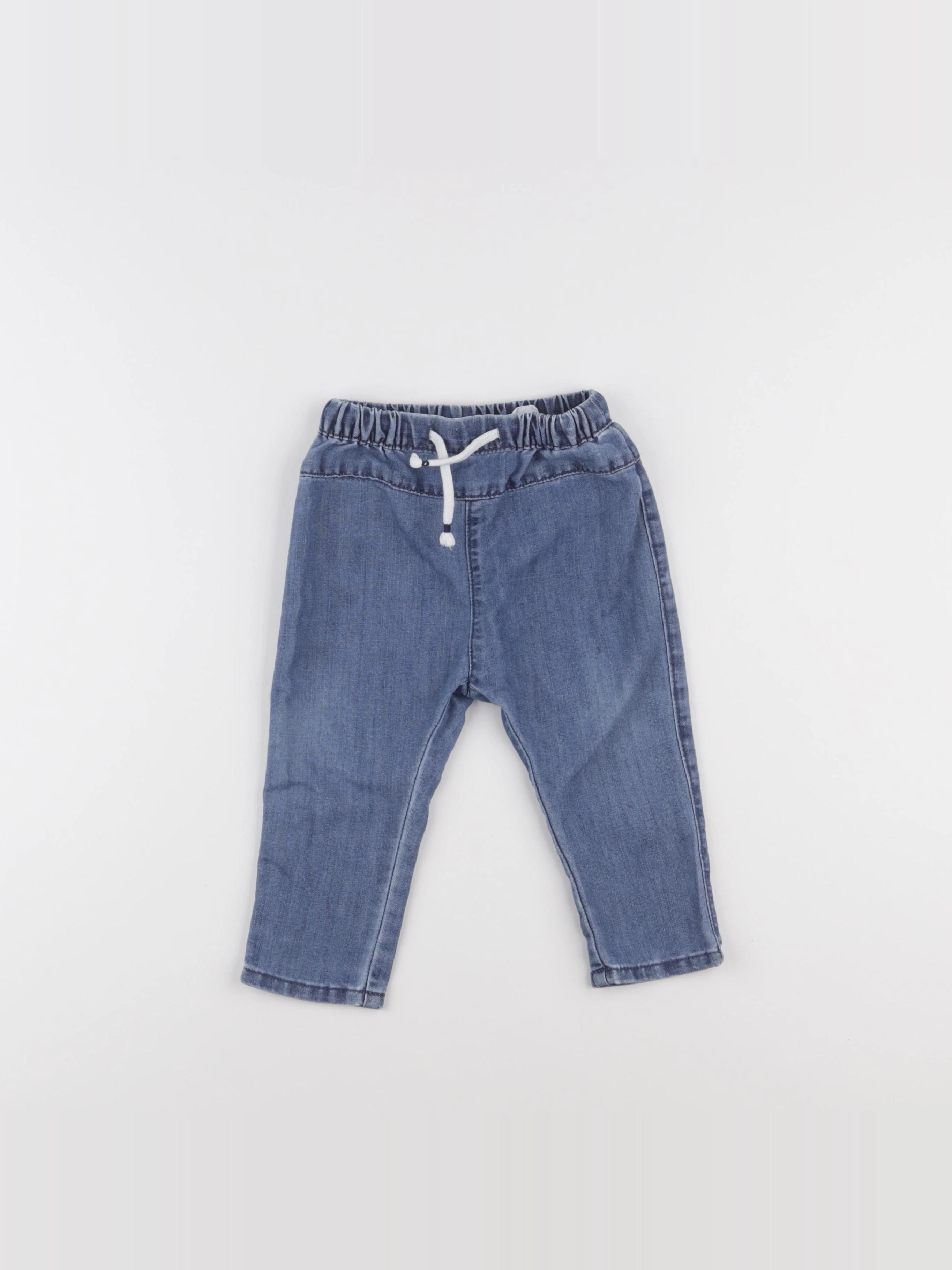 H&M - jean bleu - 9/12 mois