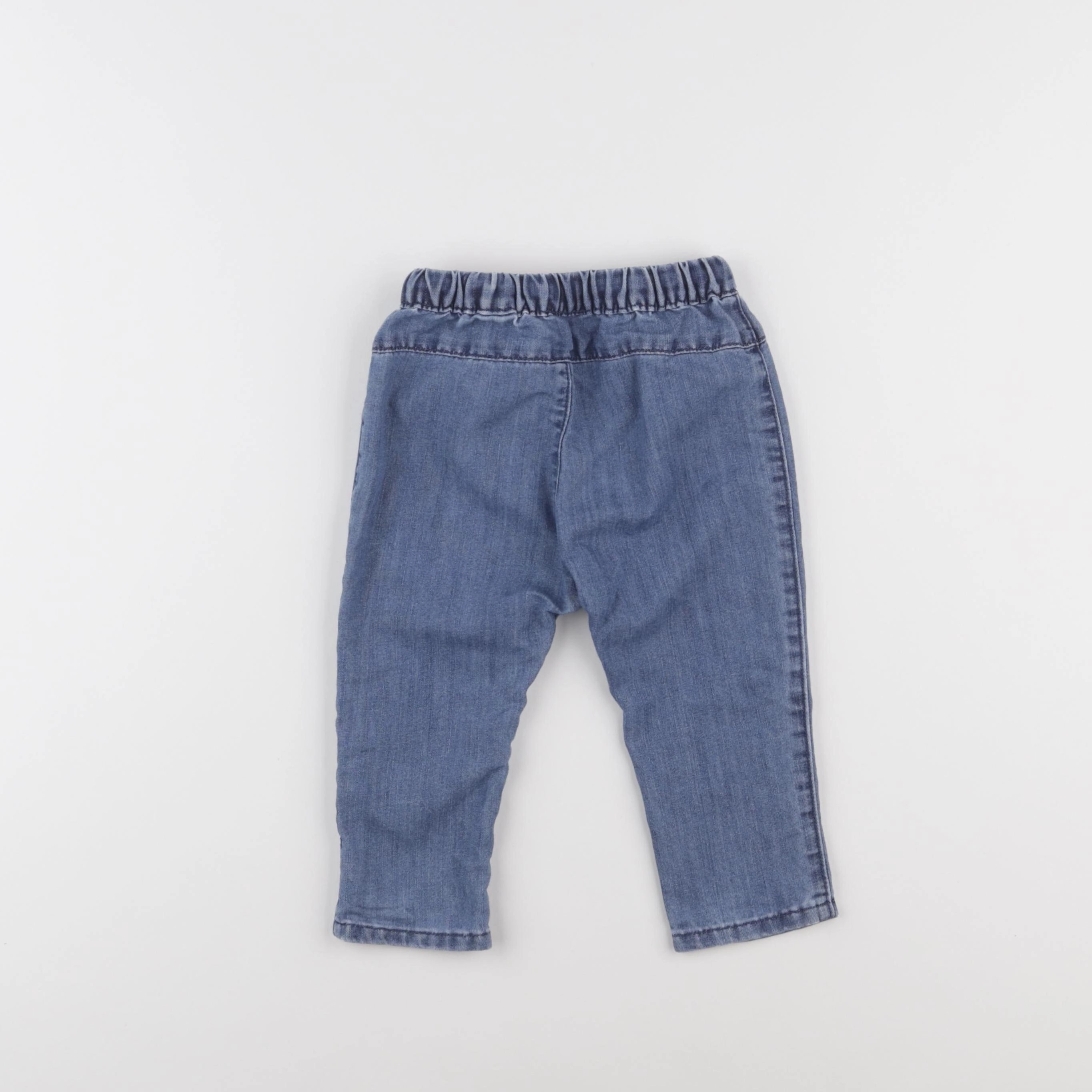 H&M - jean bleu - 9/12 mois