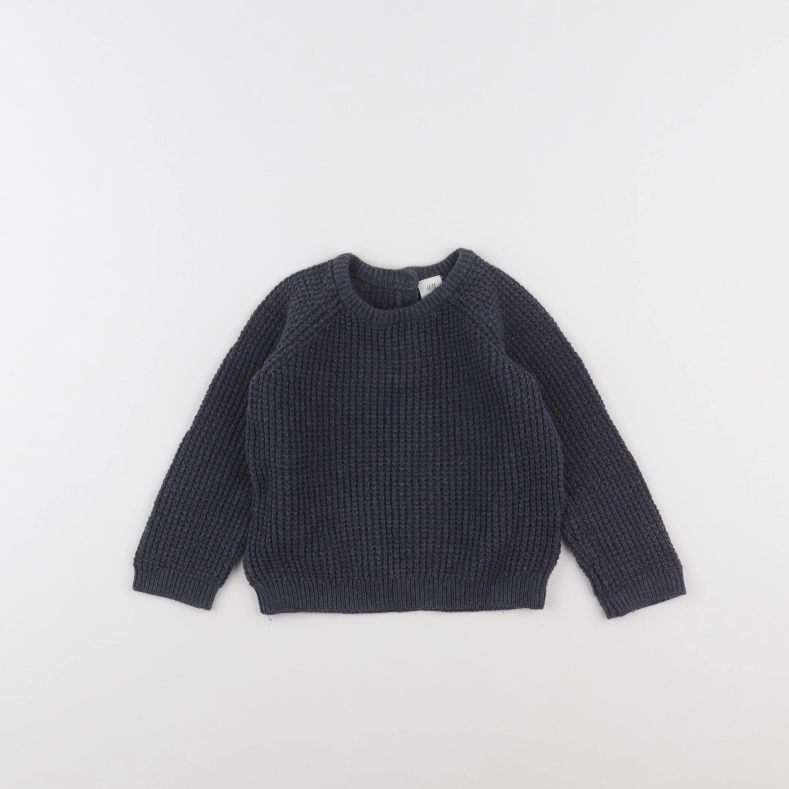 H&M - pull bleu - 12/18 mois