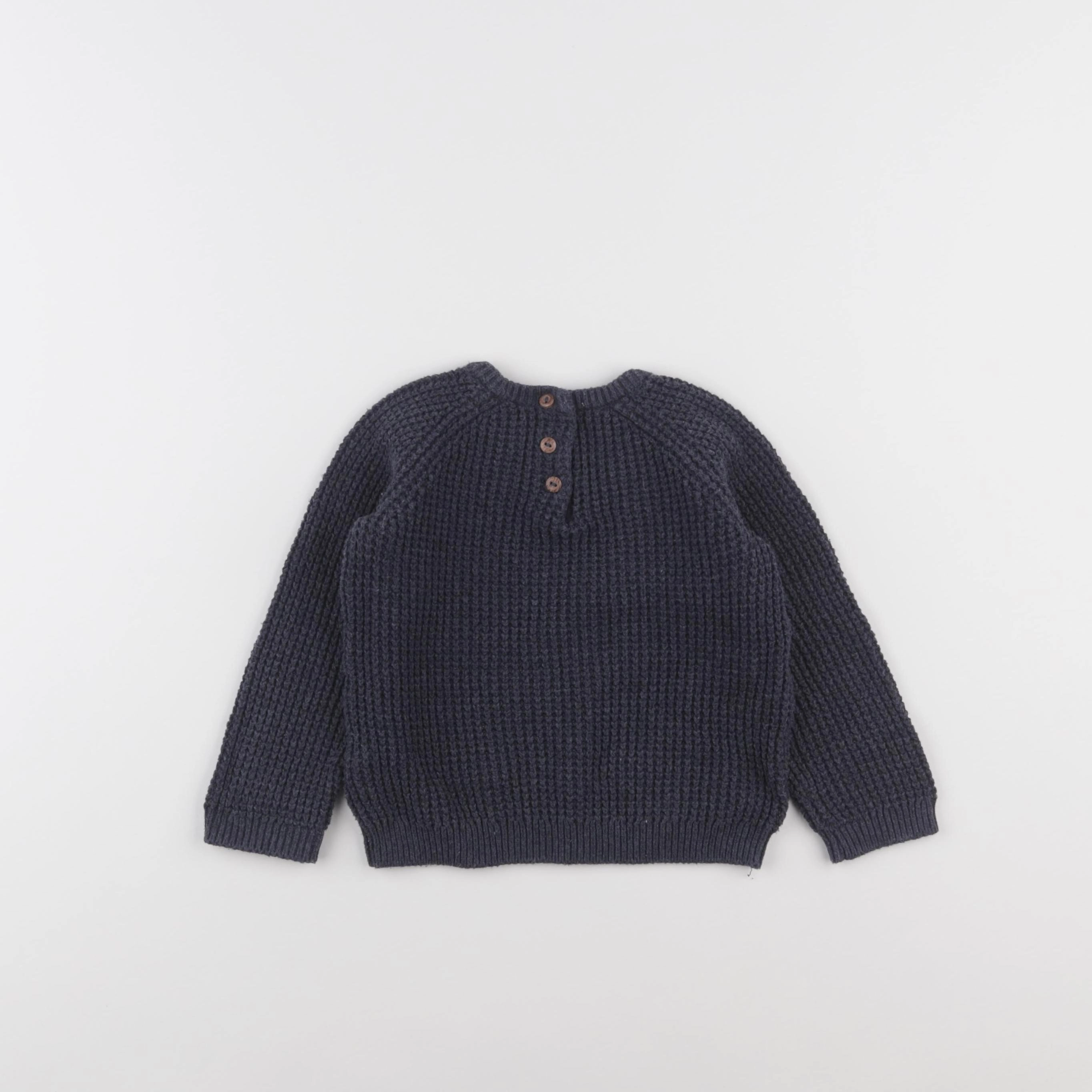 H&M - pull bleu - 12/18 mois