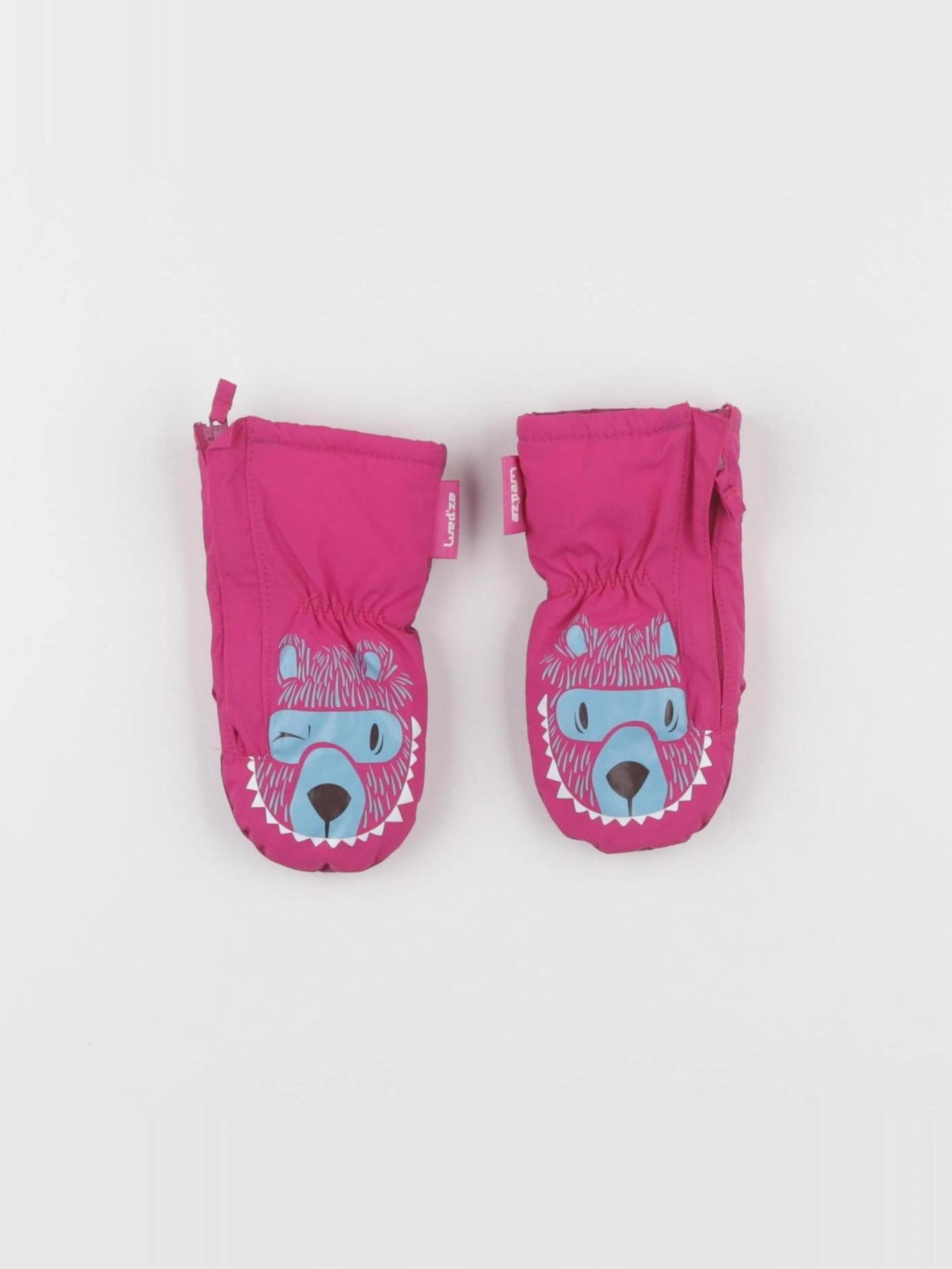 Decathlon ski - moufles rose - 18 mois