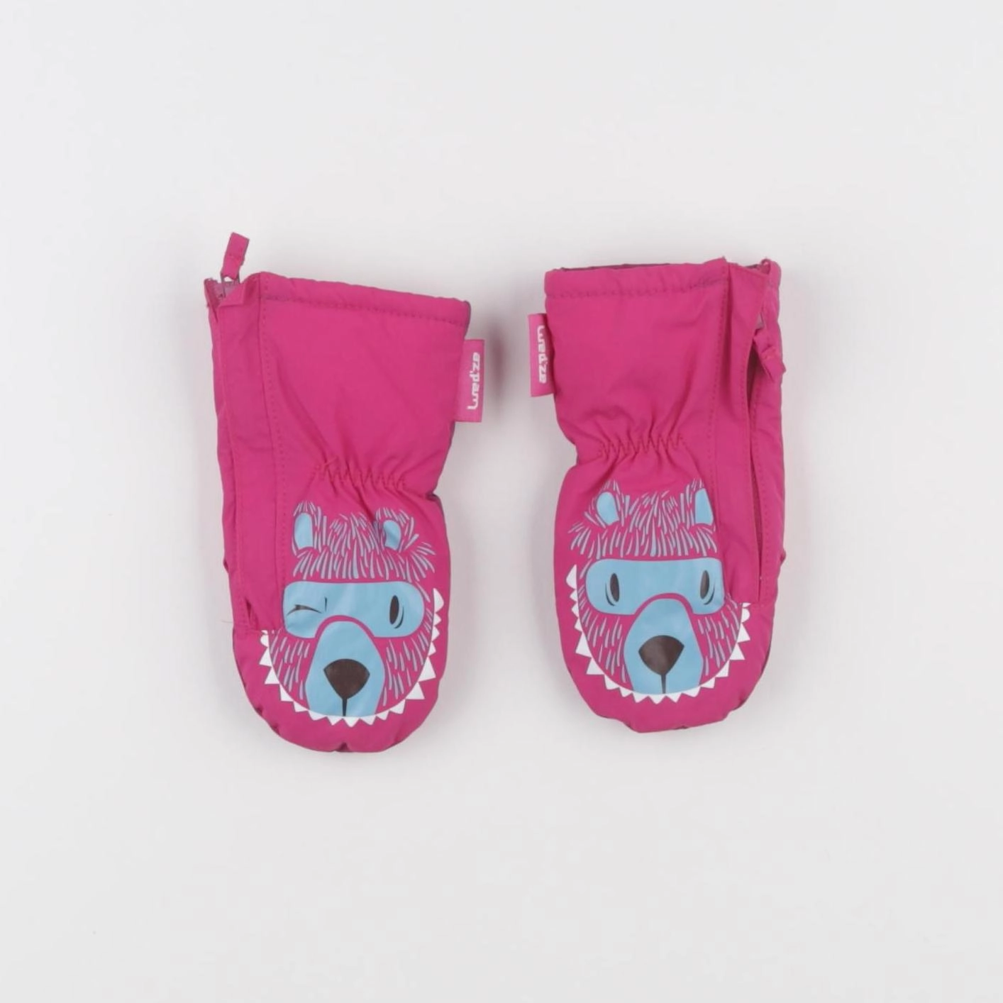 Decathlon ski - moufles rose - 18 mois