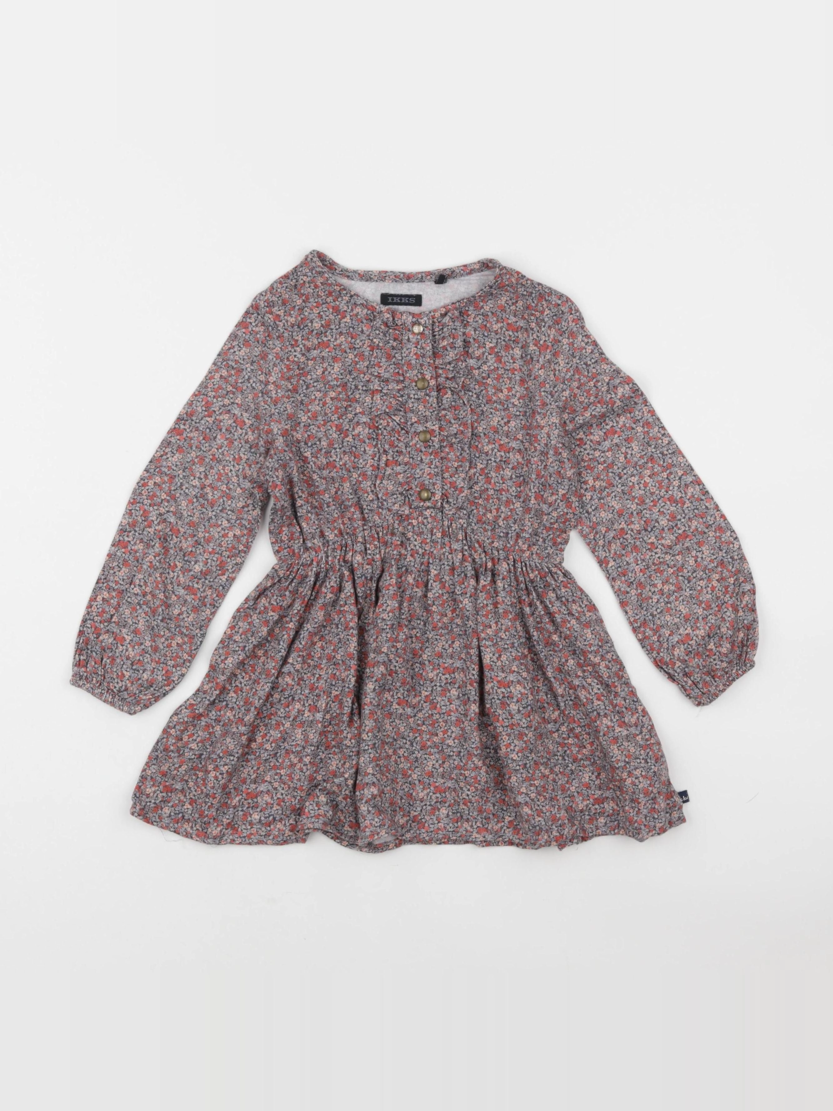 IKKS - robe rouge - 3 ans