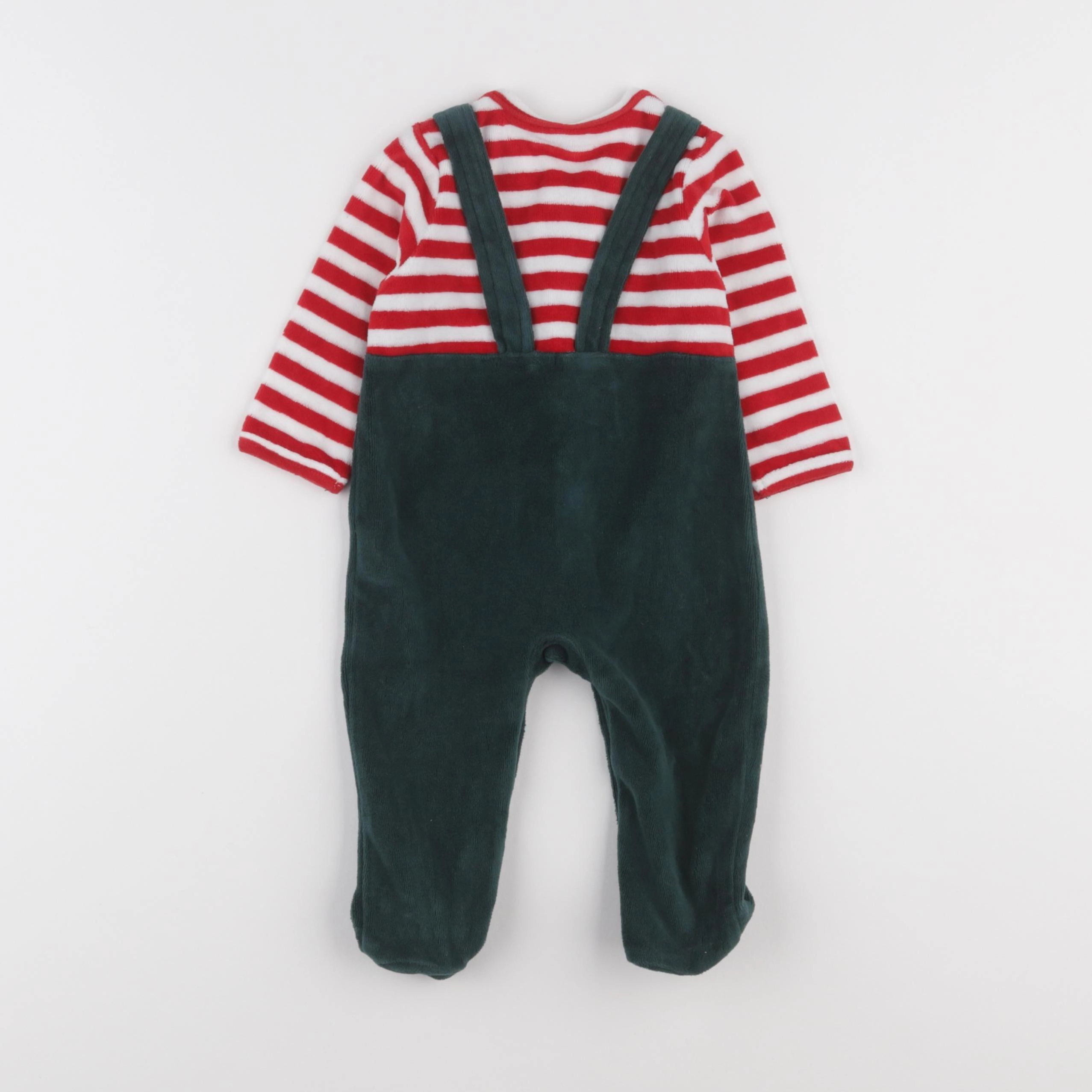 Vertbaudet - pyjama vert - 6 mois