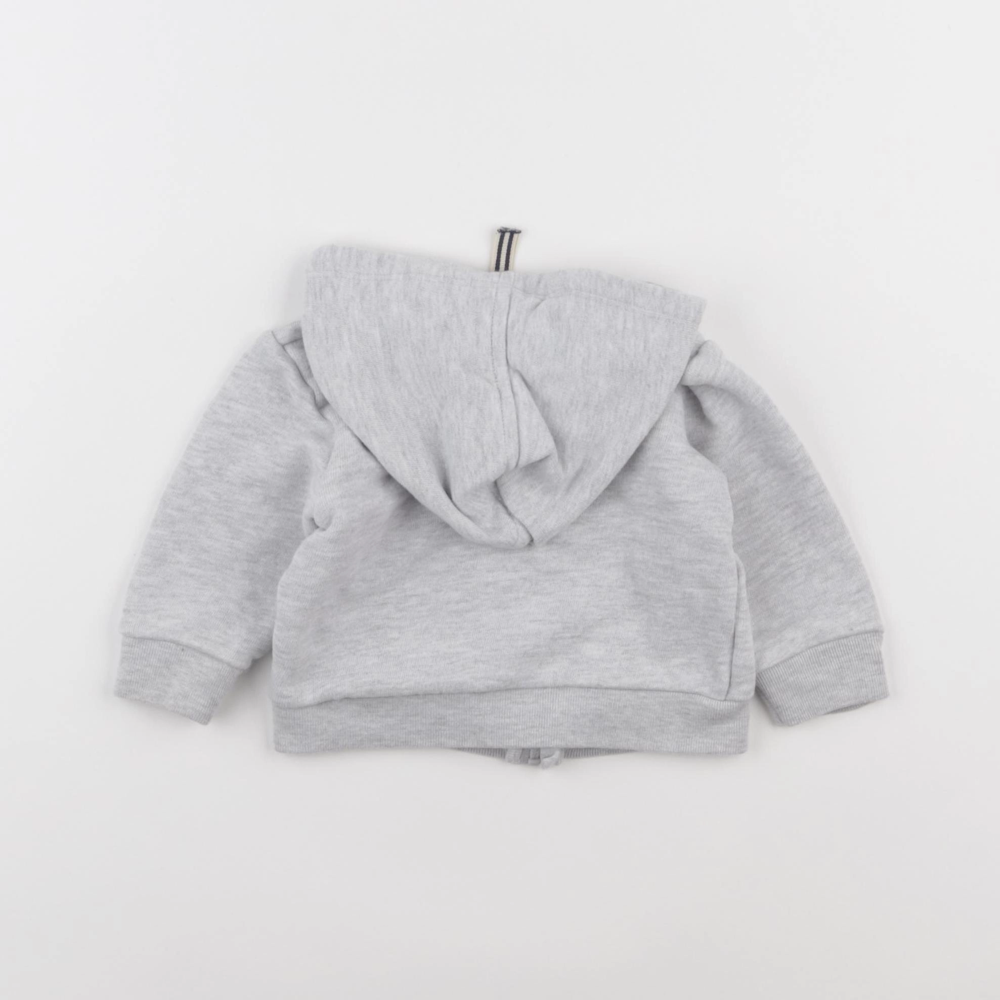 Petit Bateau - sweat gris - 6 mois