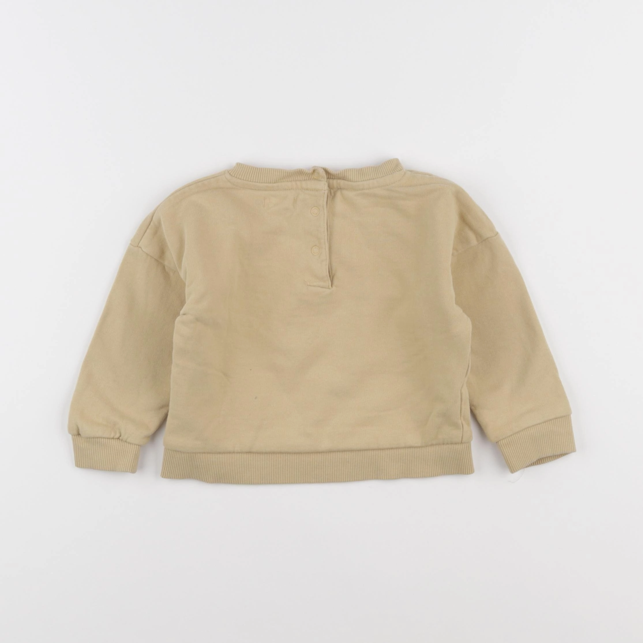 Vertbaudet - sweat jaune - 18 mois