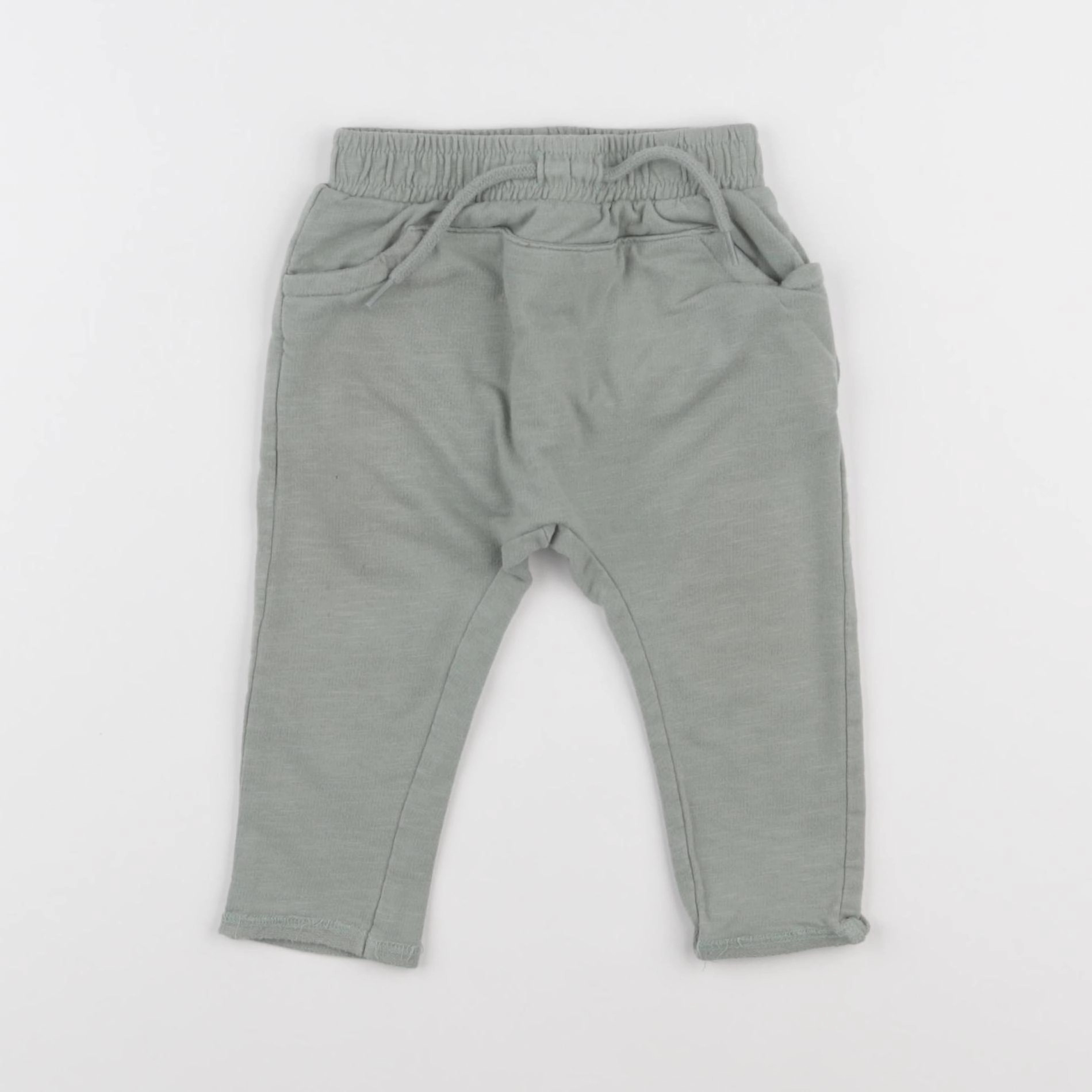 Vertbaudet - pantalon vert - 9 mois