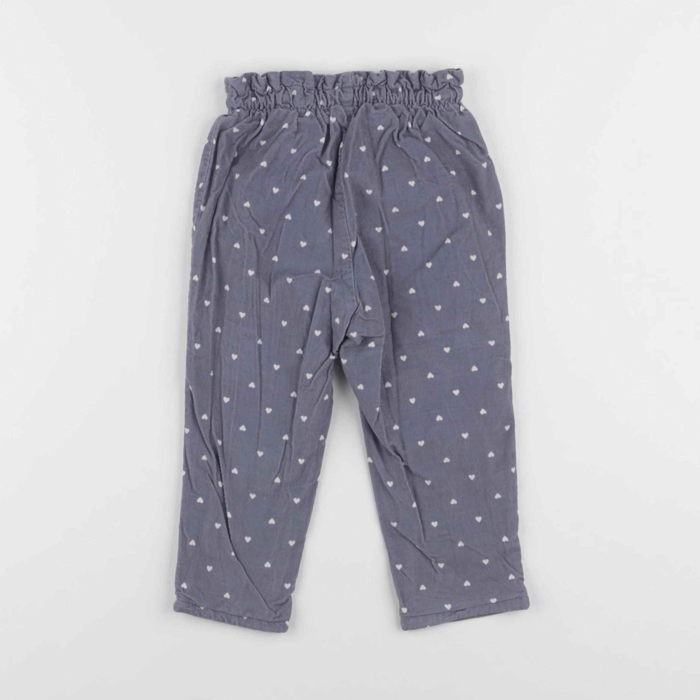 H&M - pantalon bleu - 12/18 mois