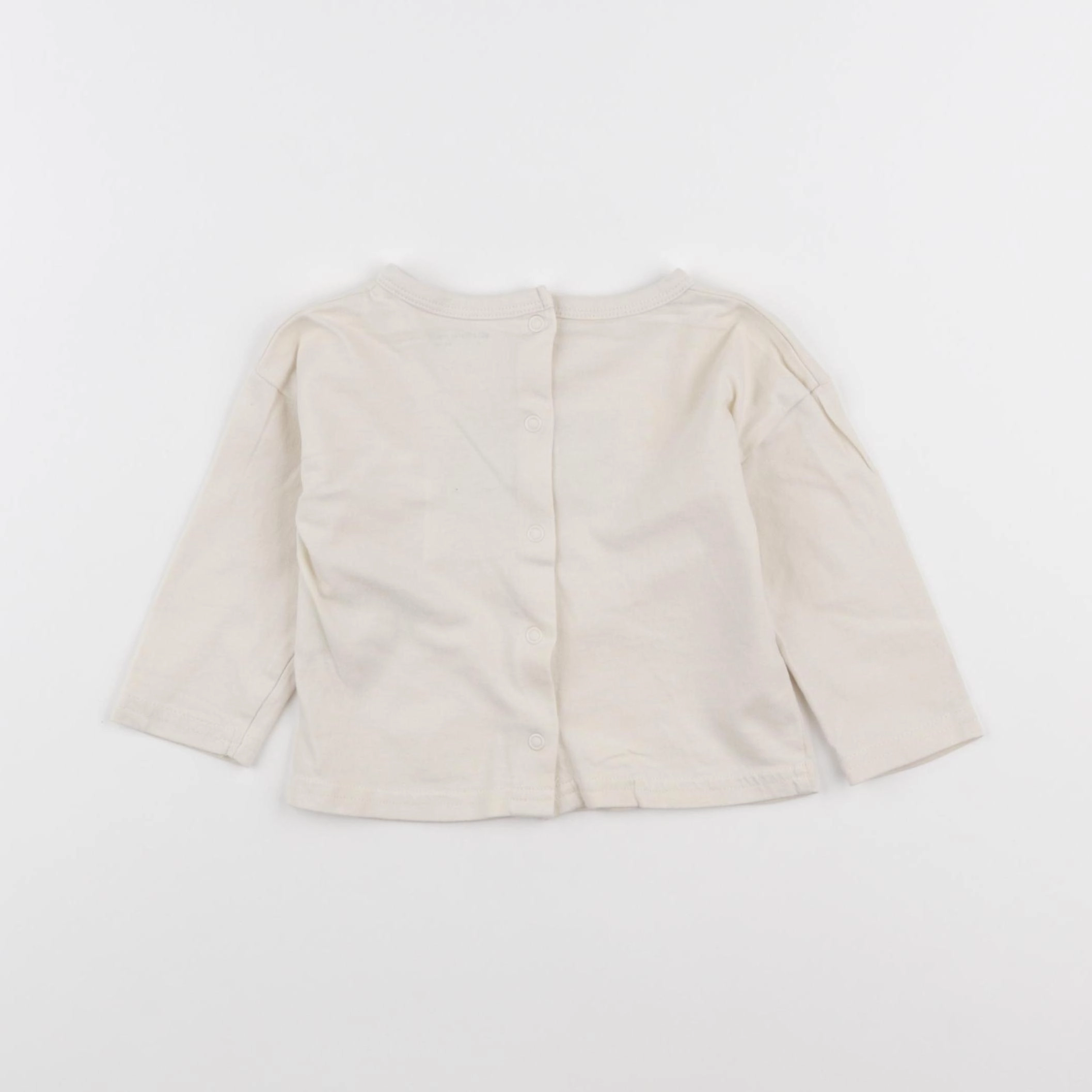 Vertbaudet - tee-shirt beige - 9 mois