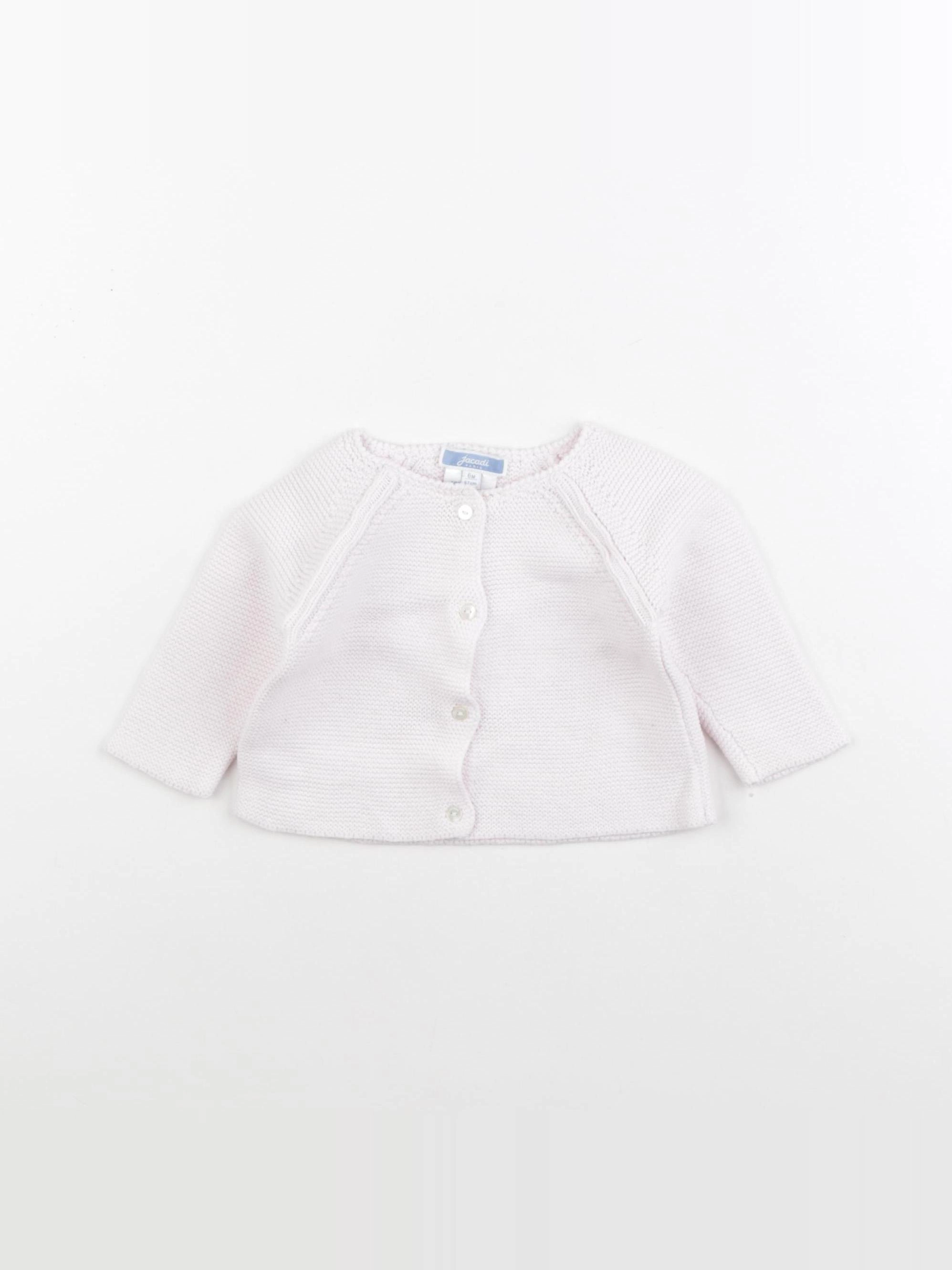 Jacadi - gilet rose - 6 mois