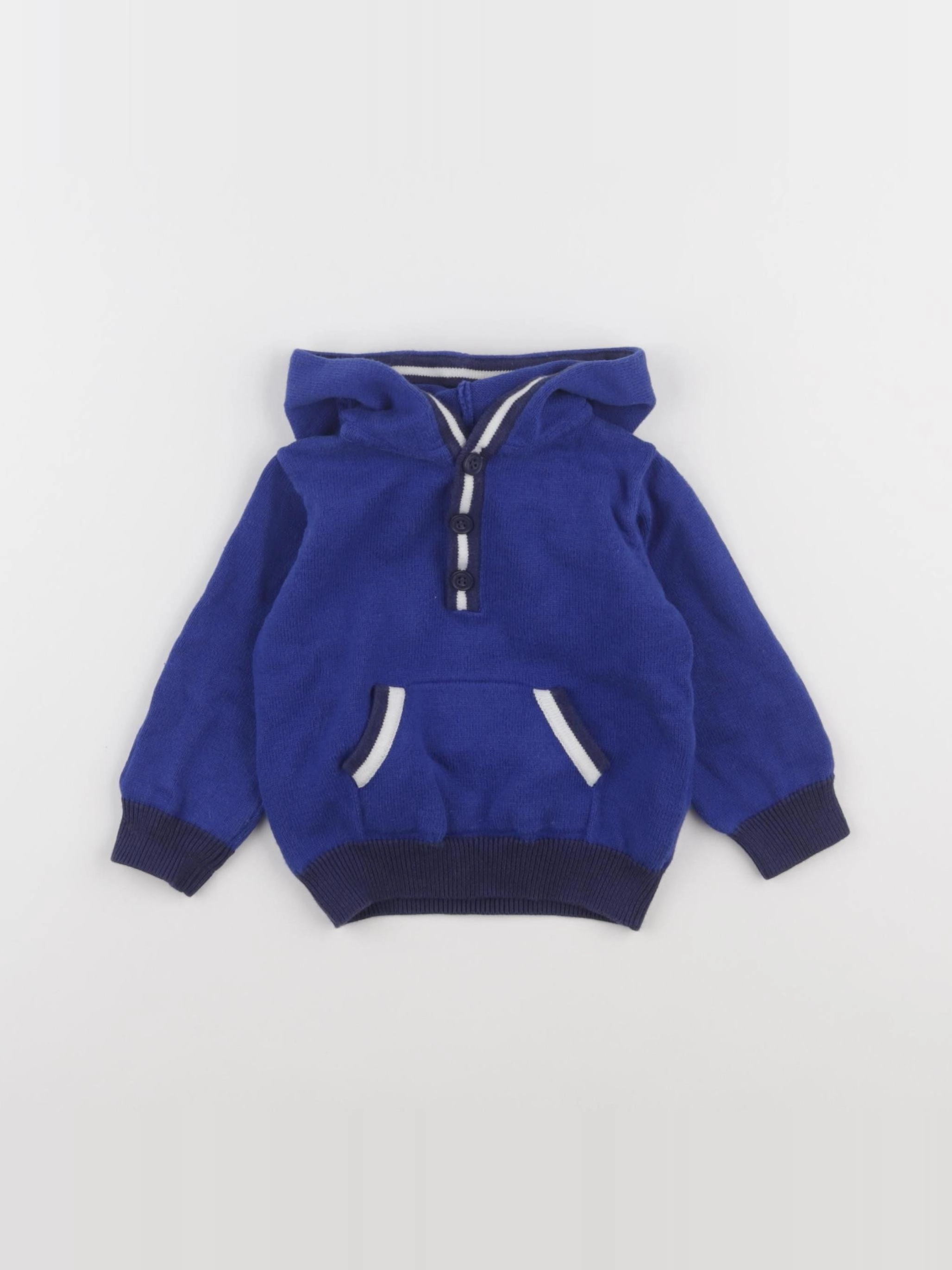 Jacadi - pull bleu - 12 mois