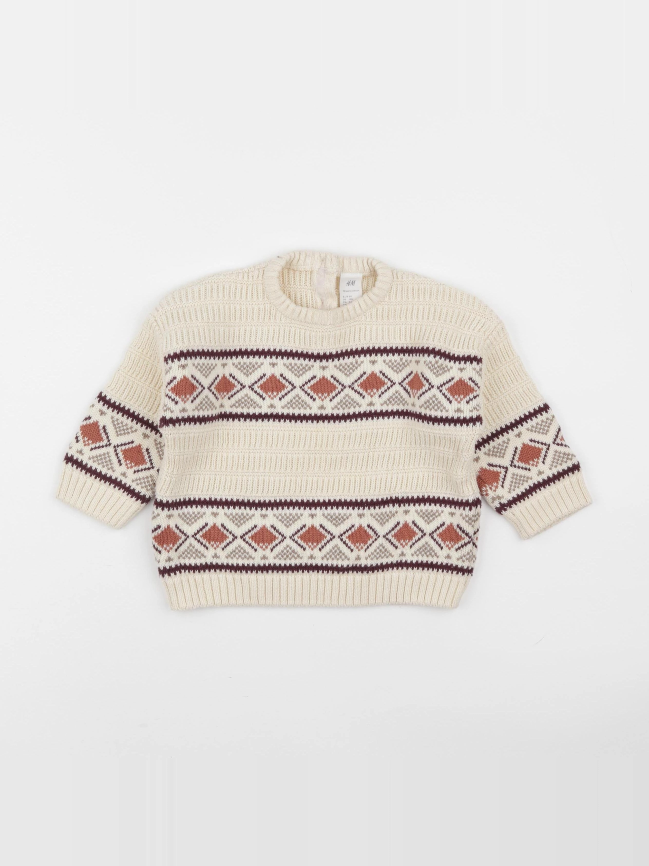 H&M - pull beige - 9/12 mois