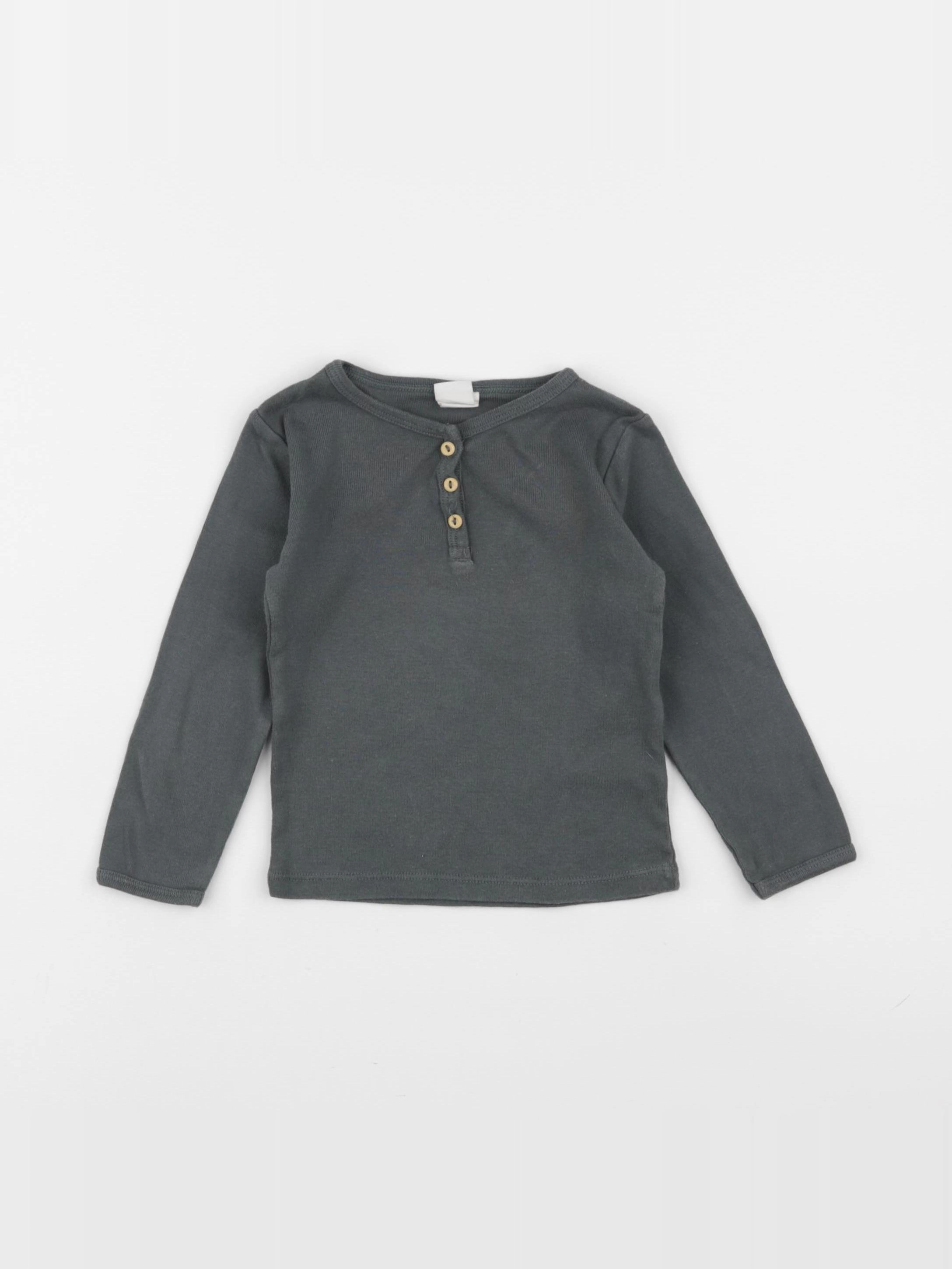 H&M - tee-shirt gris - 9/12 mois