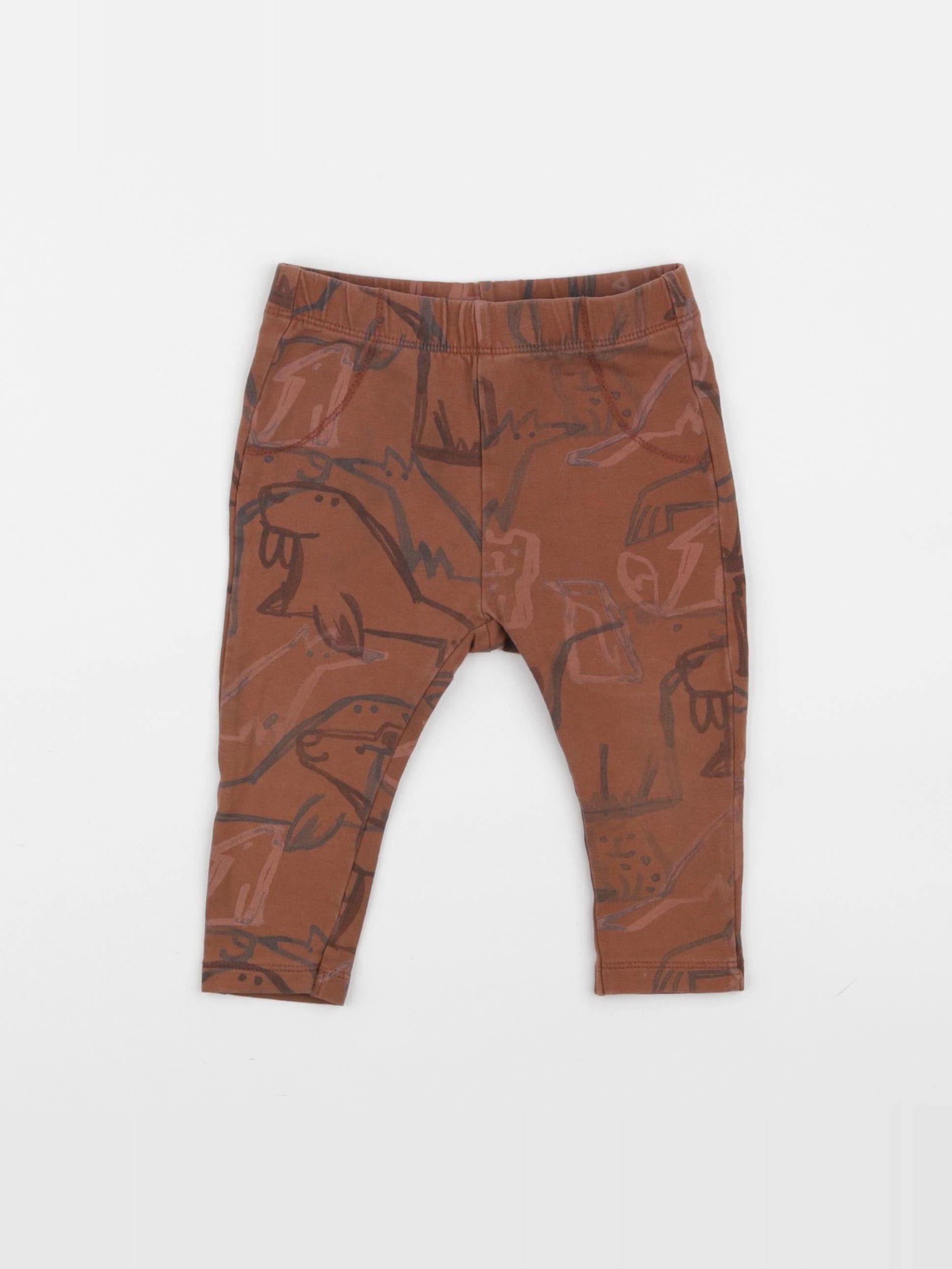 Zara - legging orange - 9/12 mois