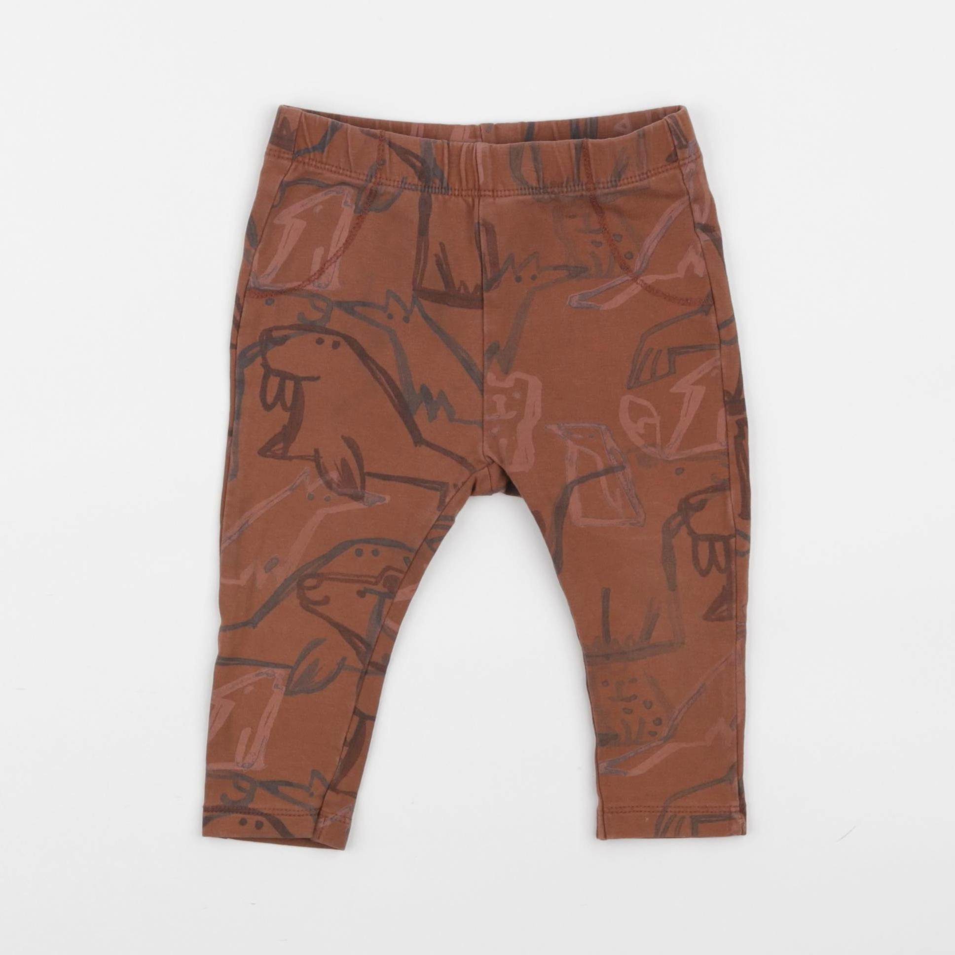 Zara - legging orange - 9/12 mois