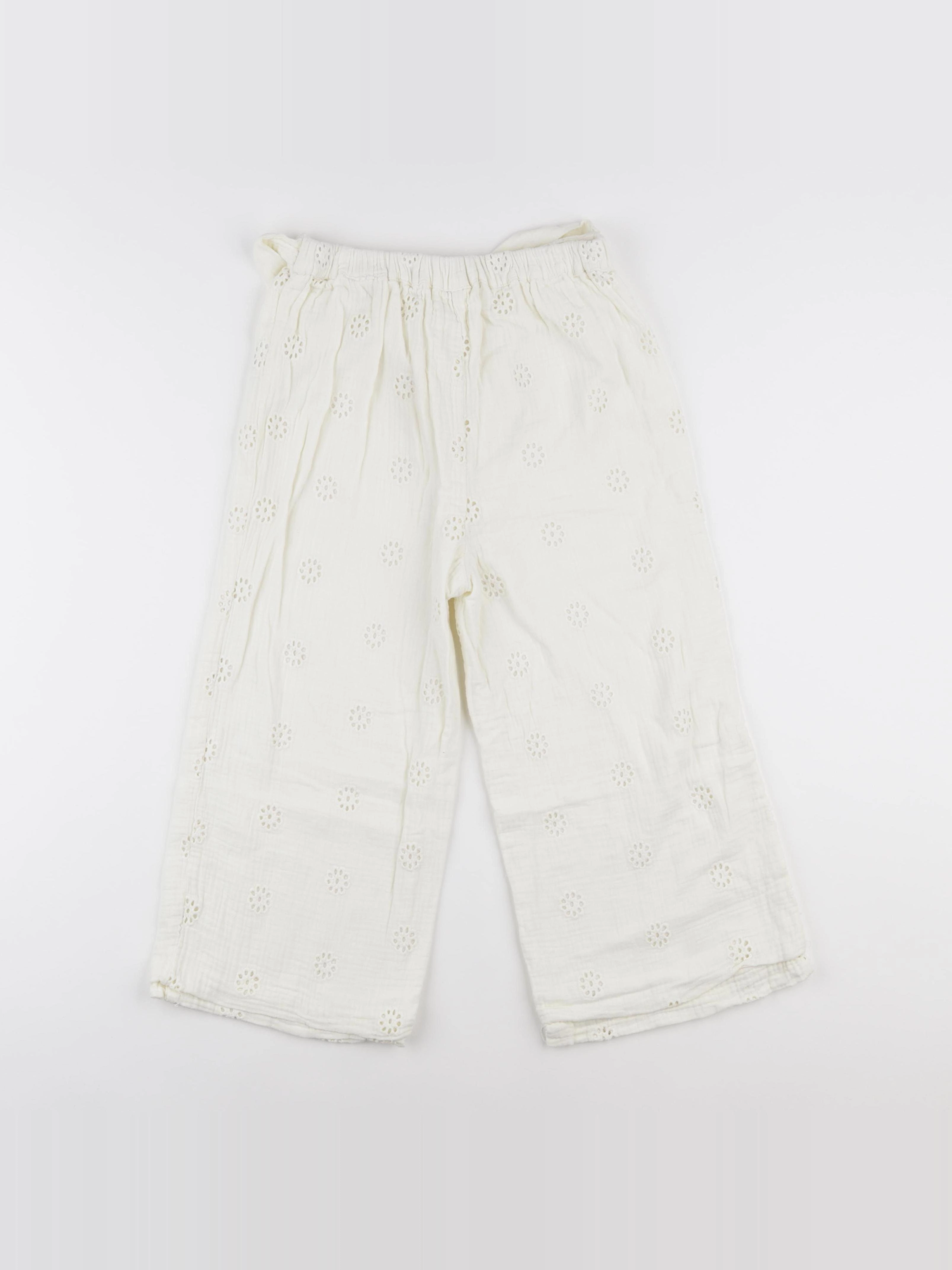 Vertbaudet - pantalon blanc - 9 ans