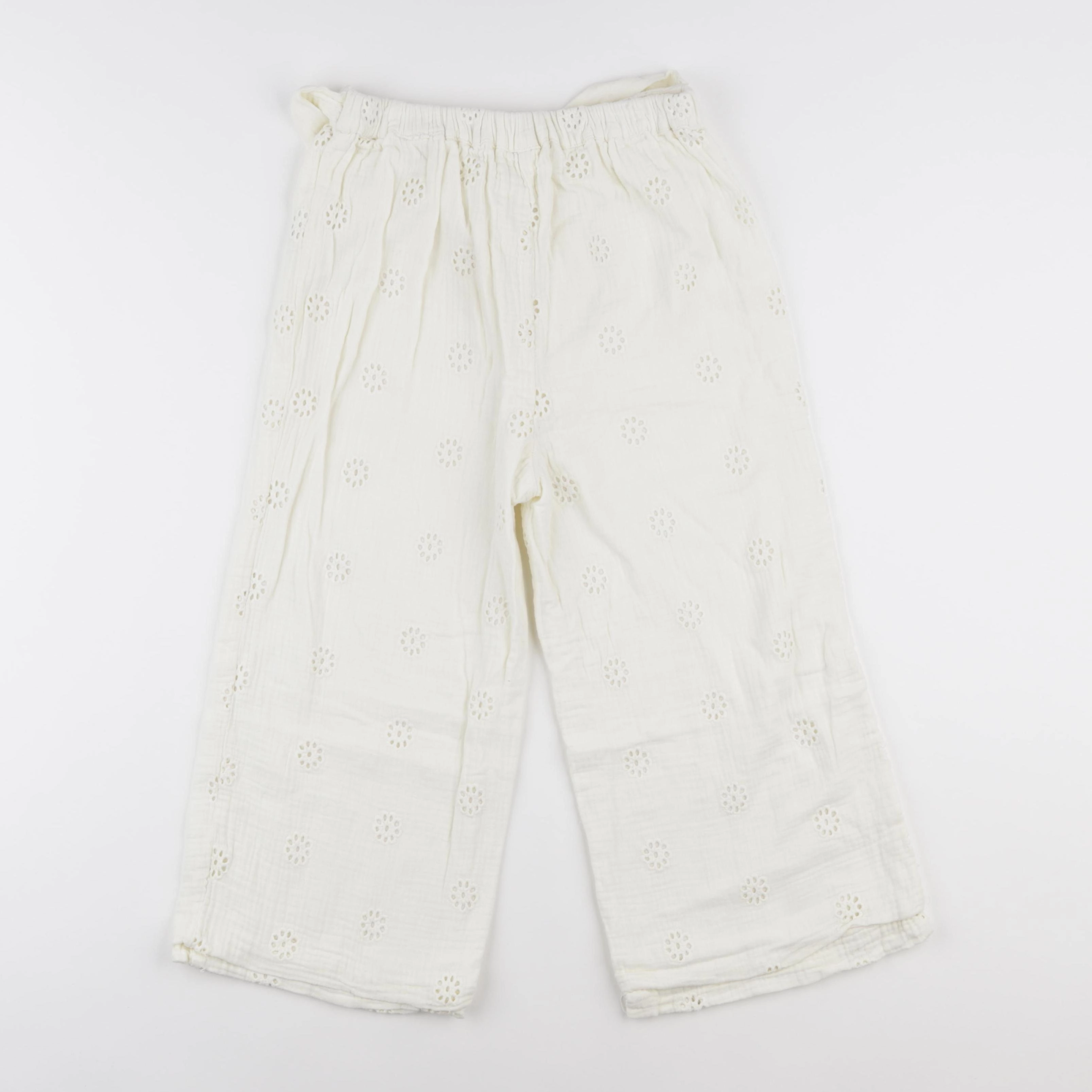 Vertbaudet - pantalon blanc - 9 ans