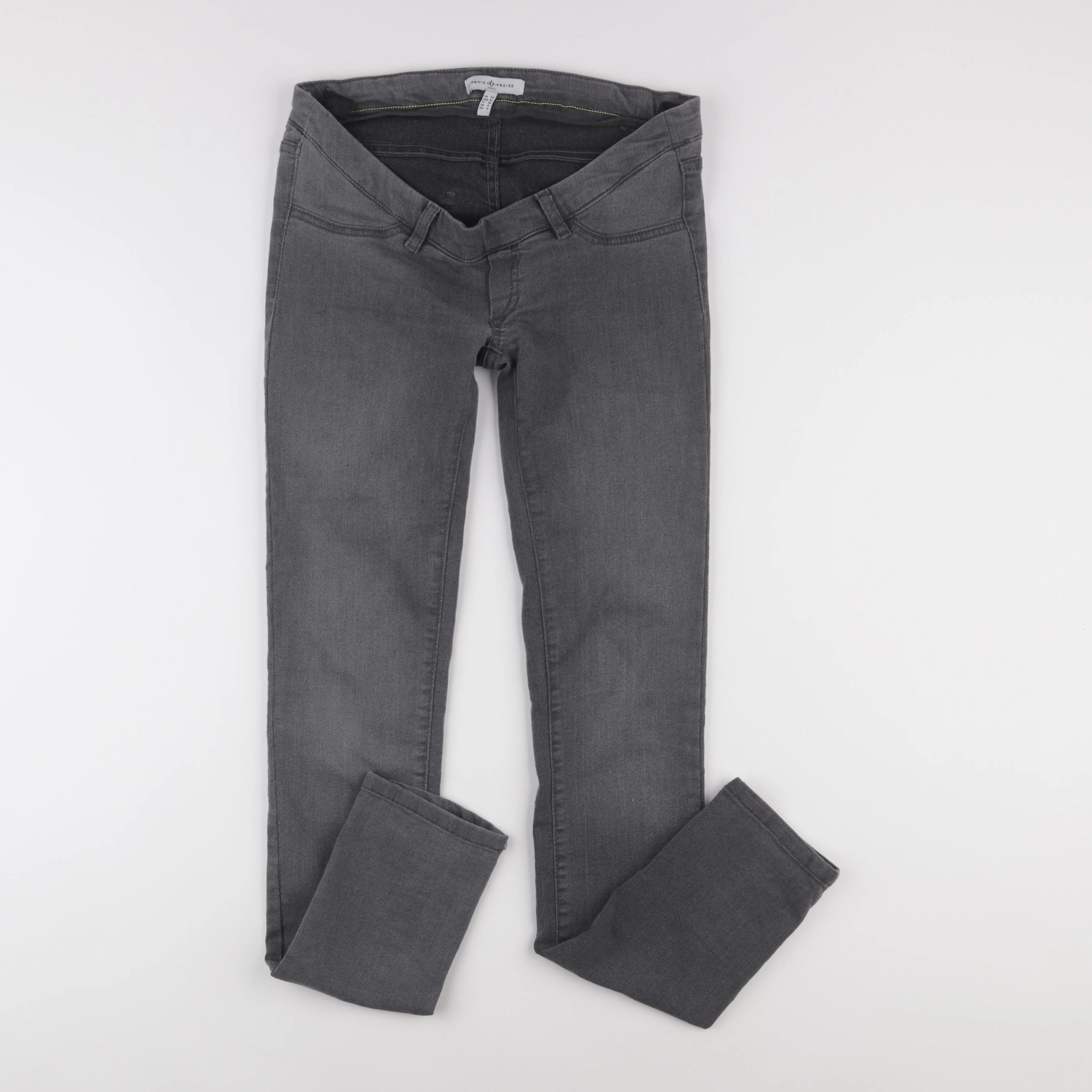Envie de fraise - jean grossesse gris - 34