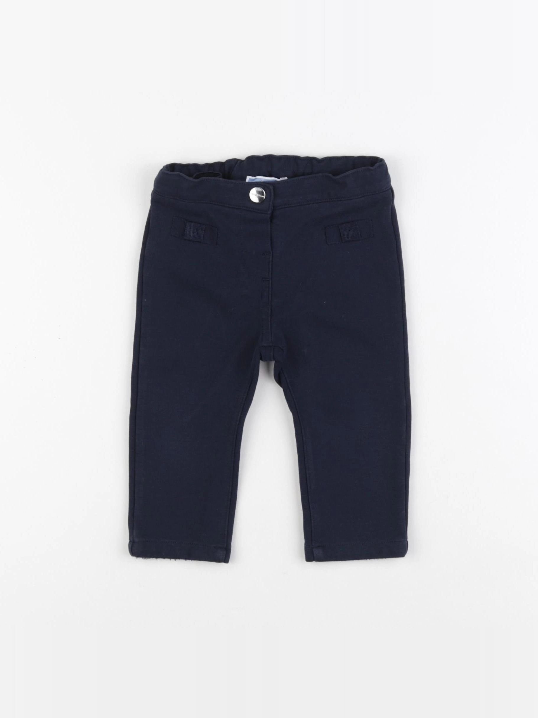 Jacadi - pantalon bleu - 12 mois