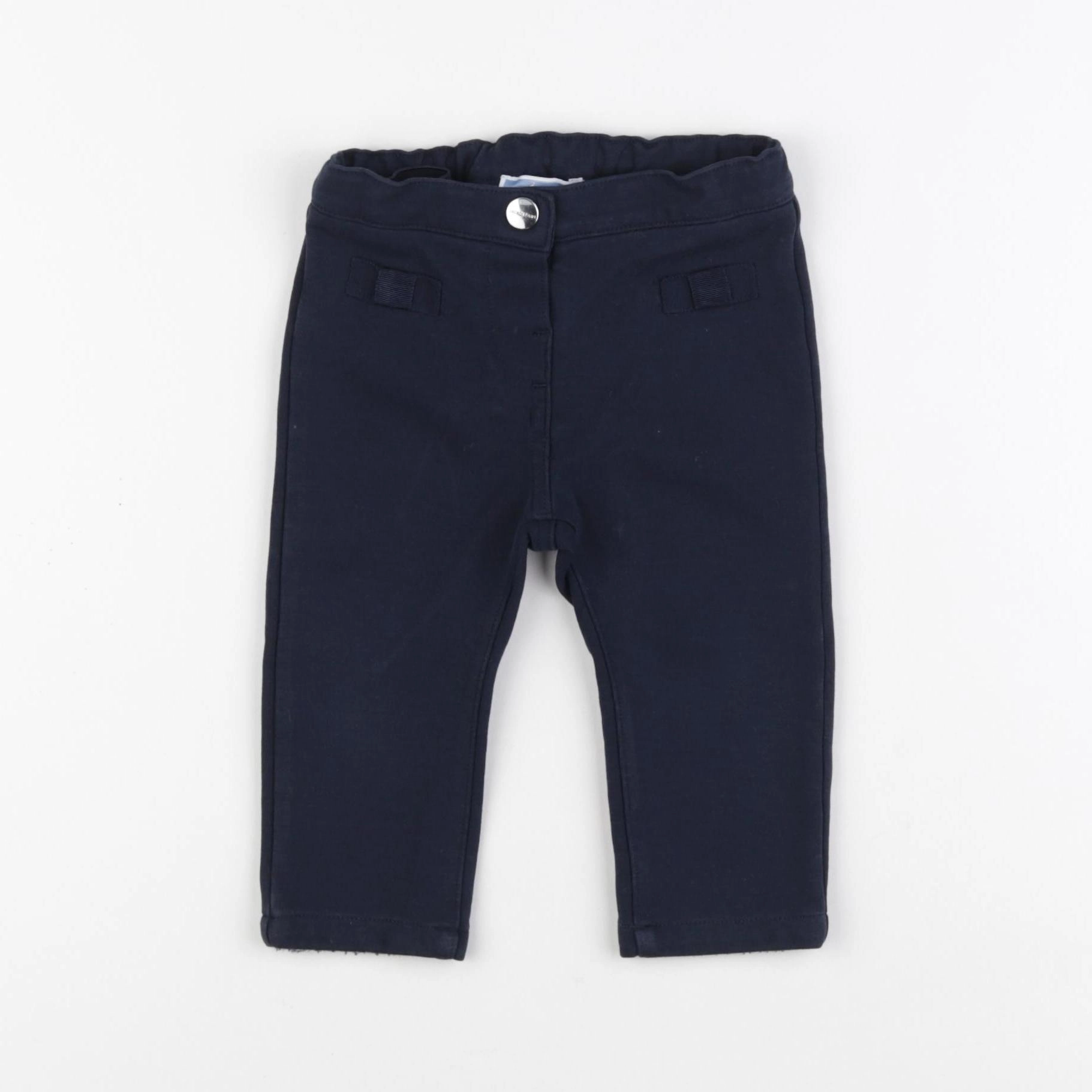 Jacadi - pantalon bleu - 12 mois