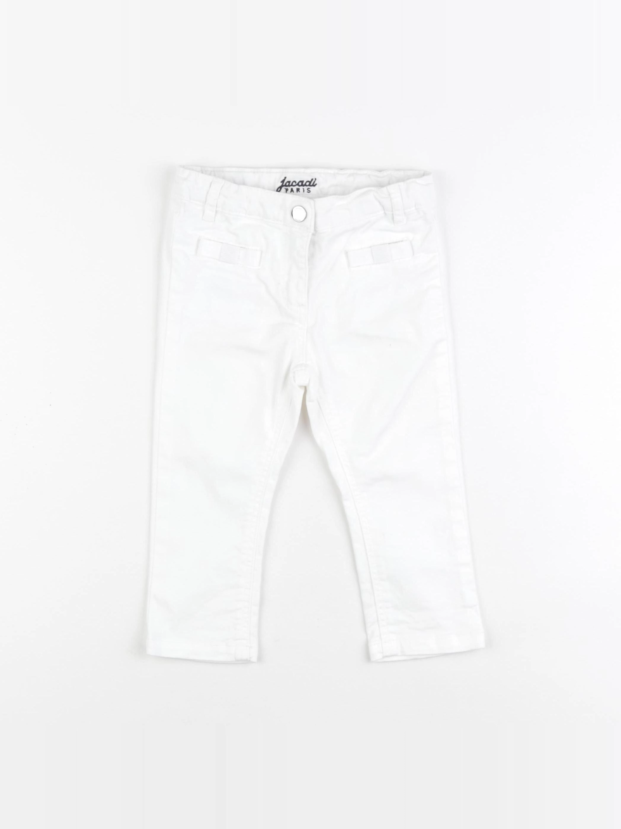 Jacadi - jean blanc - 18 mois