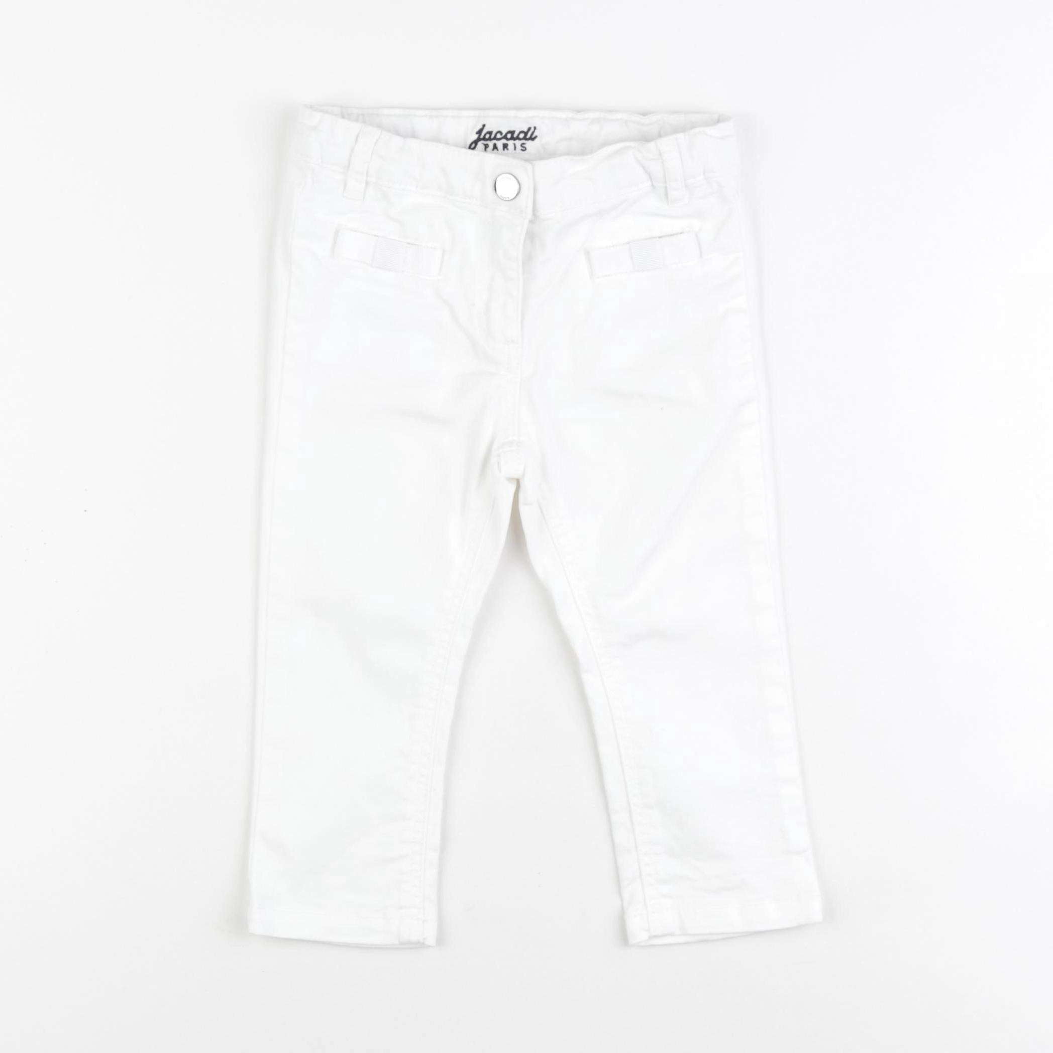 Jacadi - jean blanc - 18 mois
