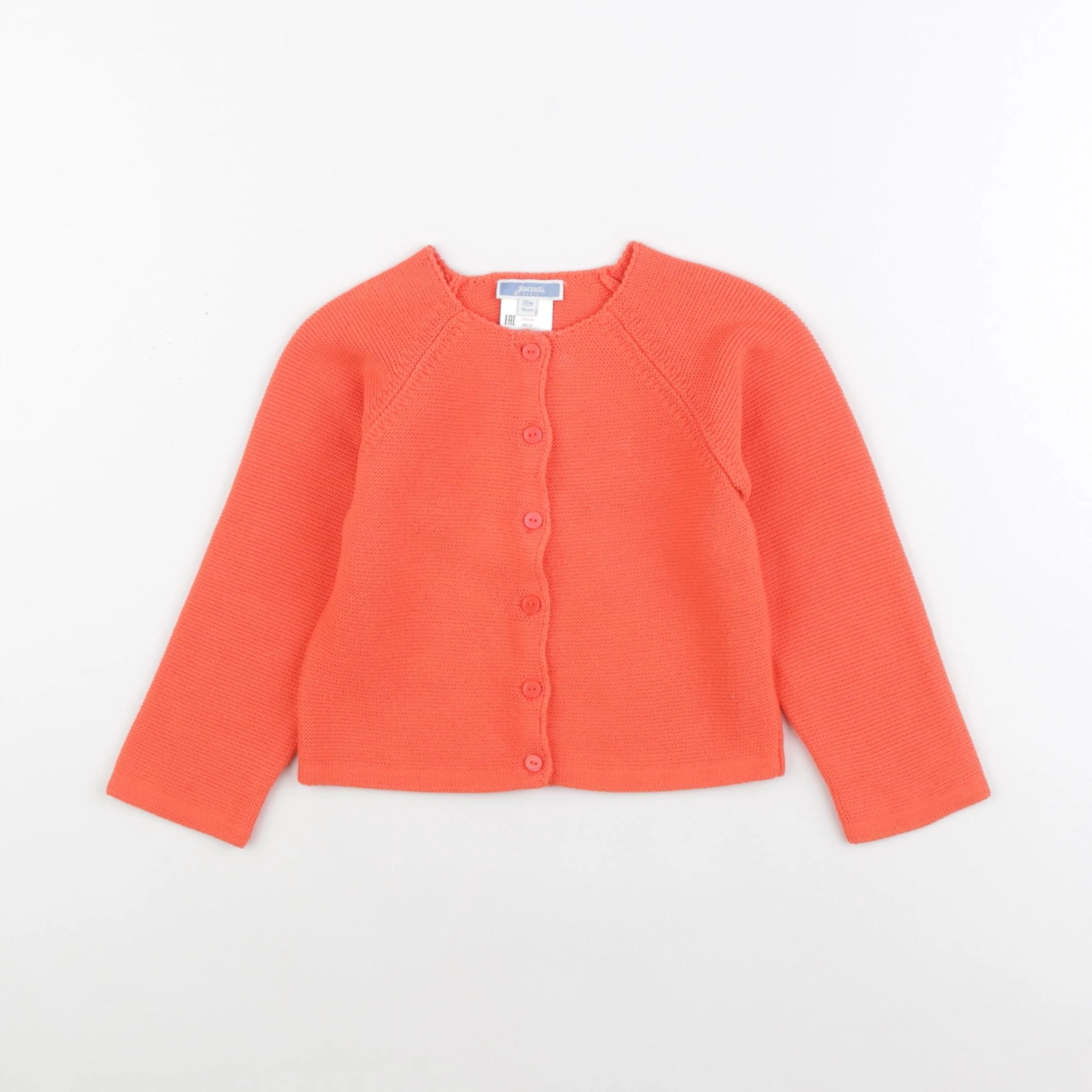 Jacadi - gilet orange - 36 mois