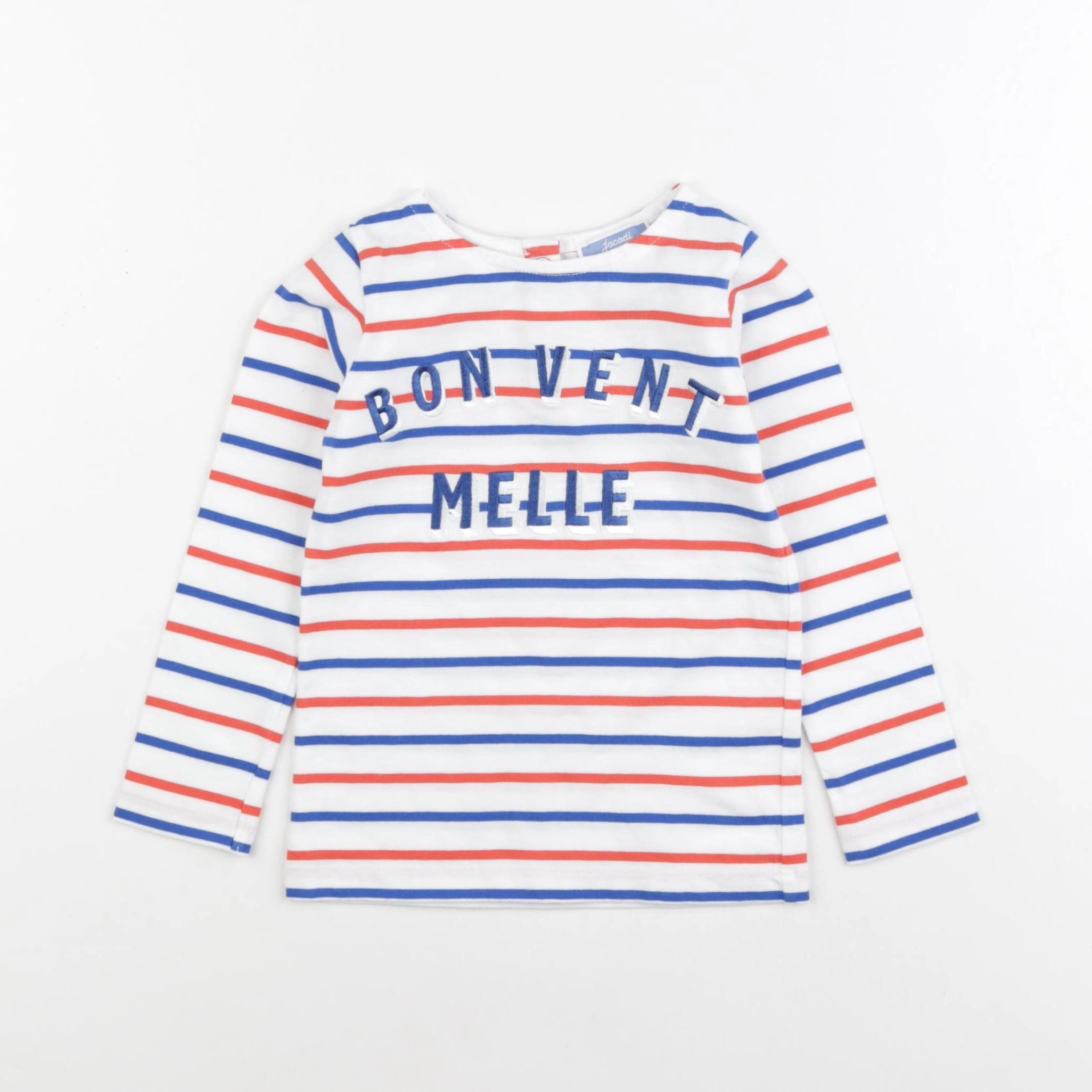Jacadi - tee-shirt bleu, rouge - 3 ans