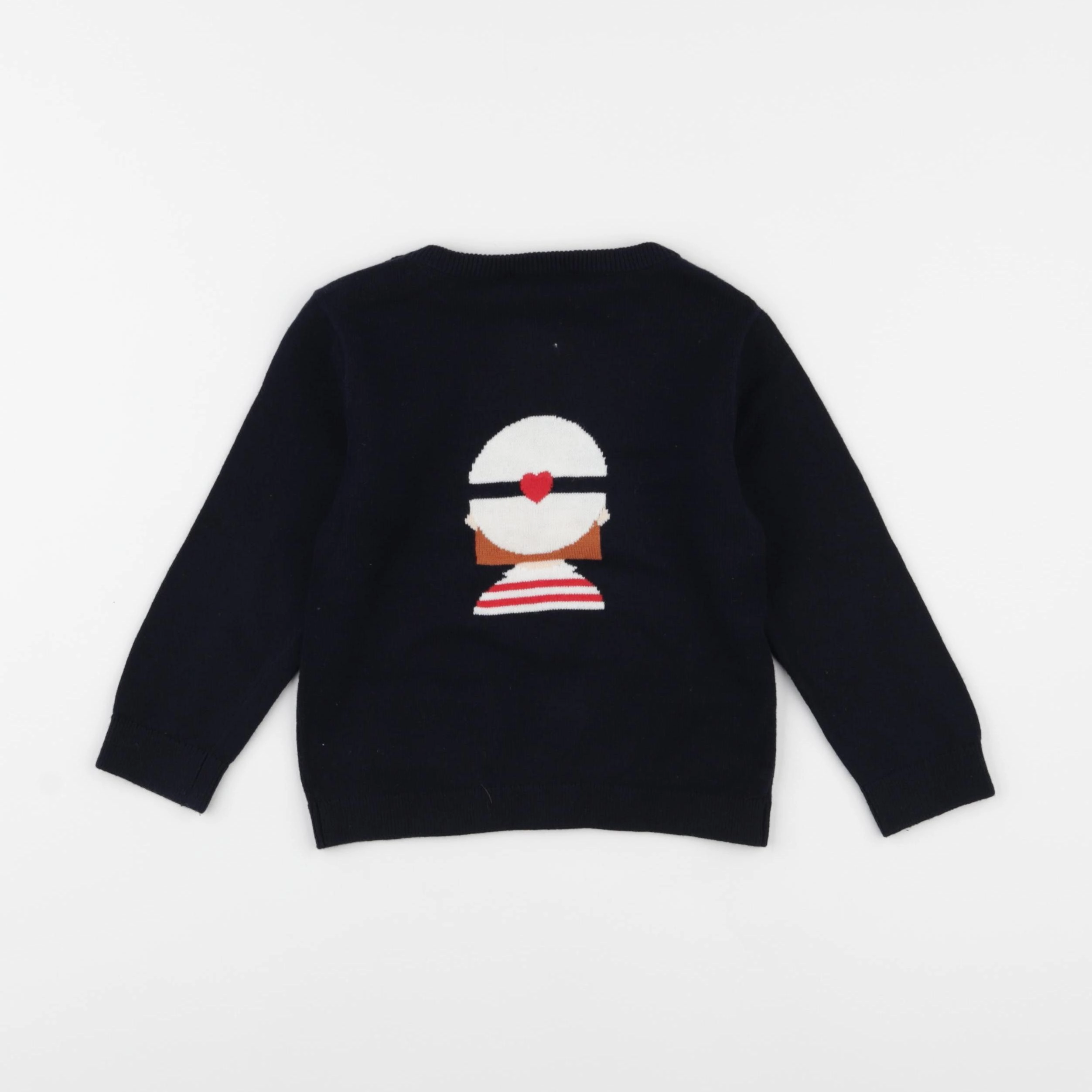 Jacadi - pull bleu - 24 mois