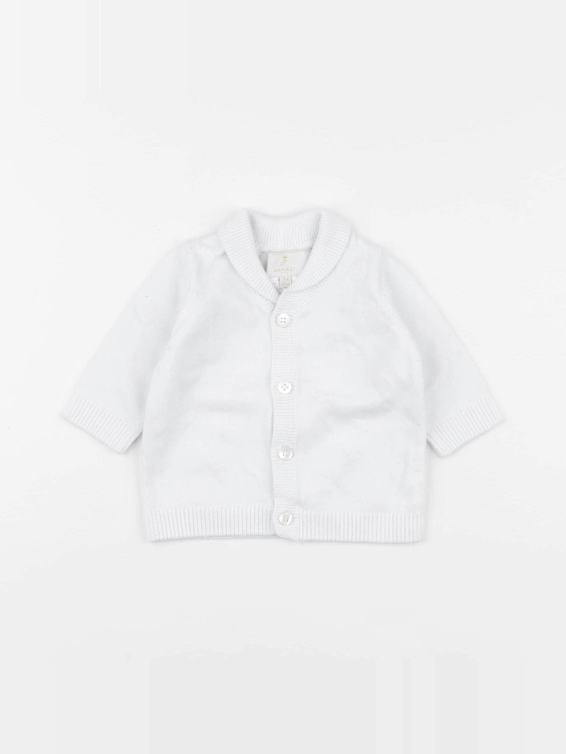 Jacadi - gilet blanc - 3 mois