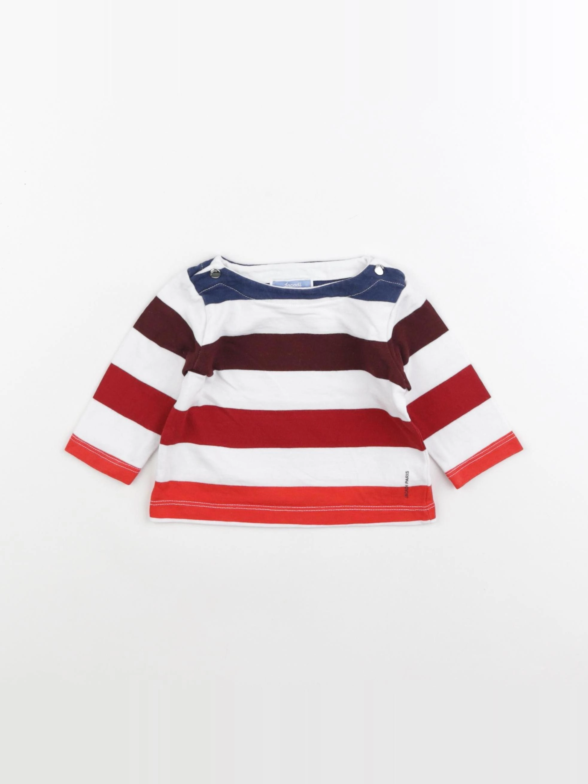 Jacadi - tee-shirt bleu, rouge - 6 mois