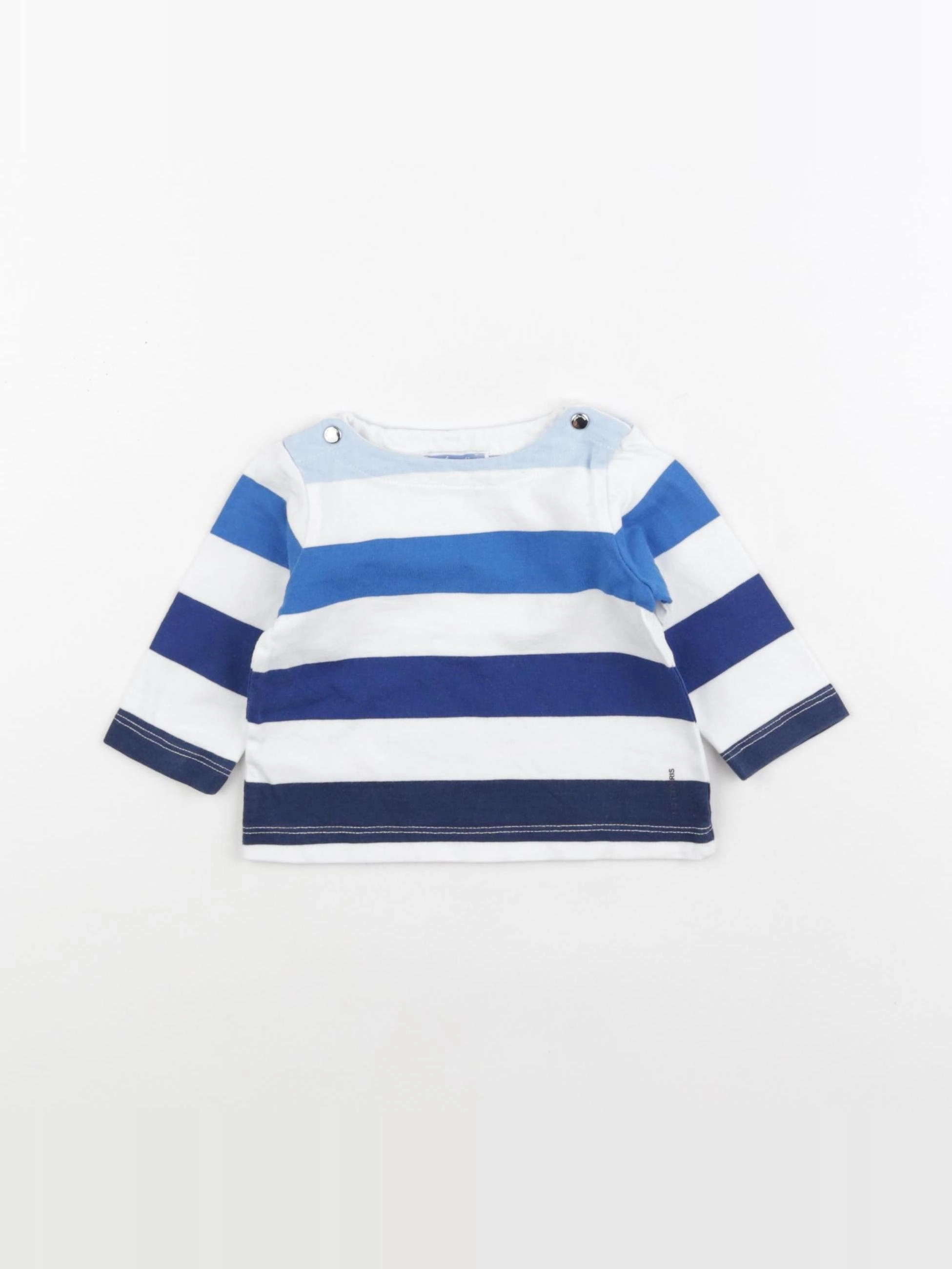 Jacadi - tee-shirt bleu, blanc - 3 mois